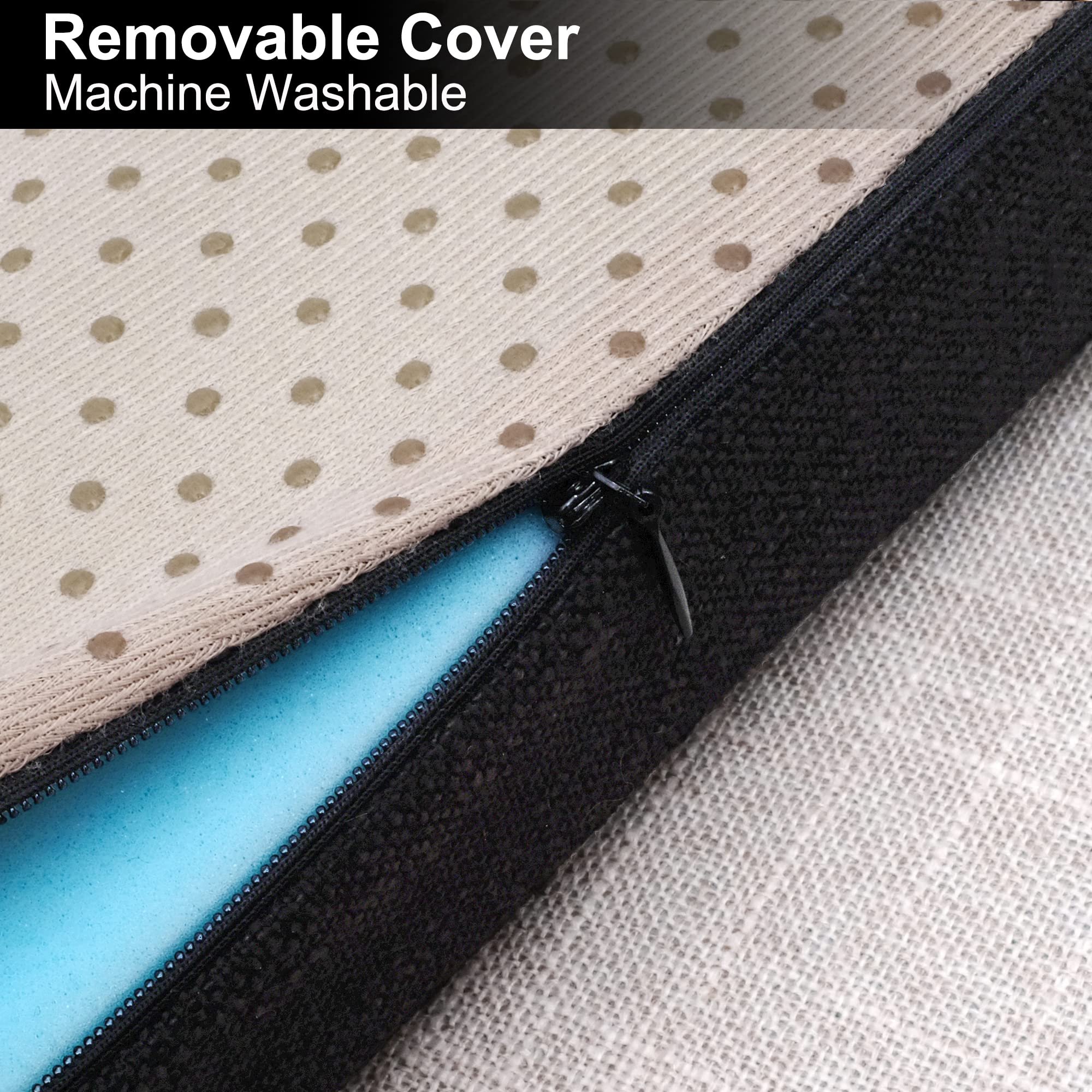 Tromlycs 14x14 Metal Chair Cushions Pads Set of 4 for Tolix Metal Chairs Small Seat Cushions 14 inch Black