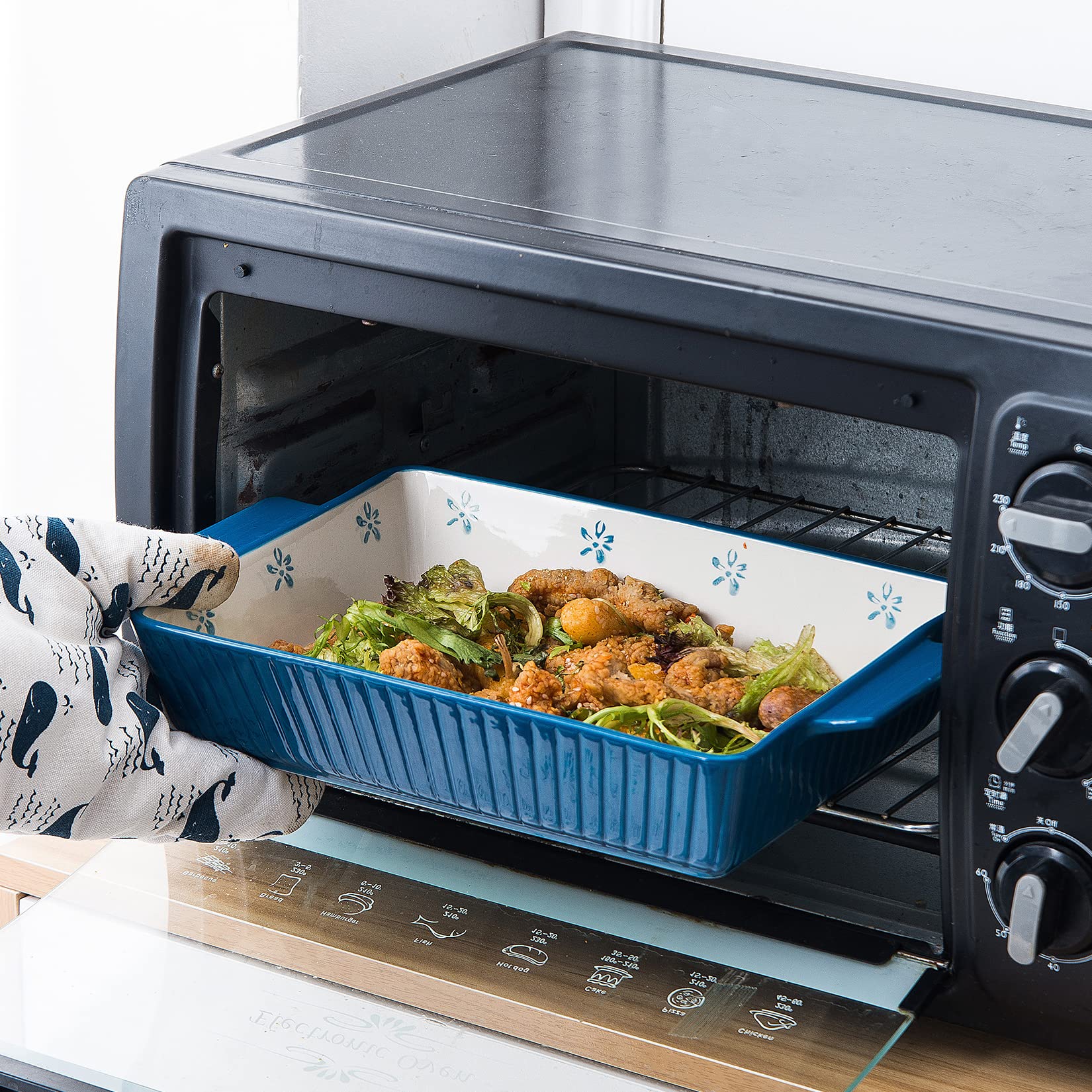 Wisenvoy Baking Dish Casserole Dish Ceramic Casserole Dishes For Oven Lasagna Pan Bakeware Sets Baking Dish Set