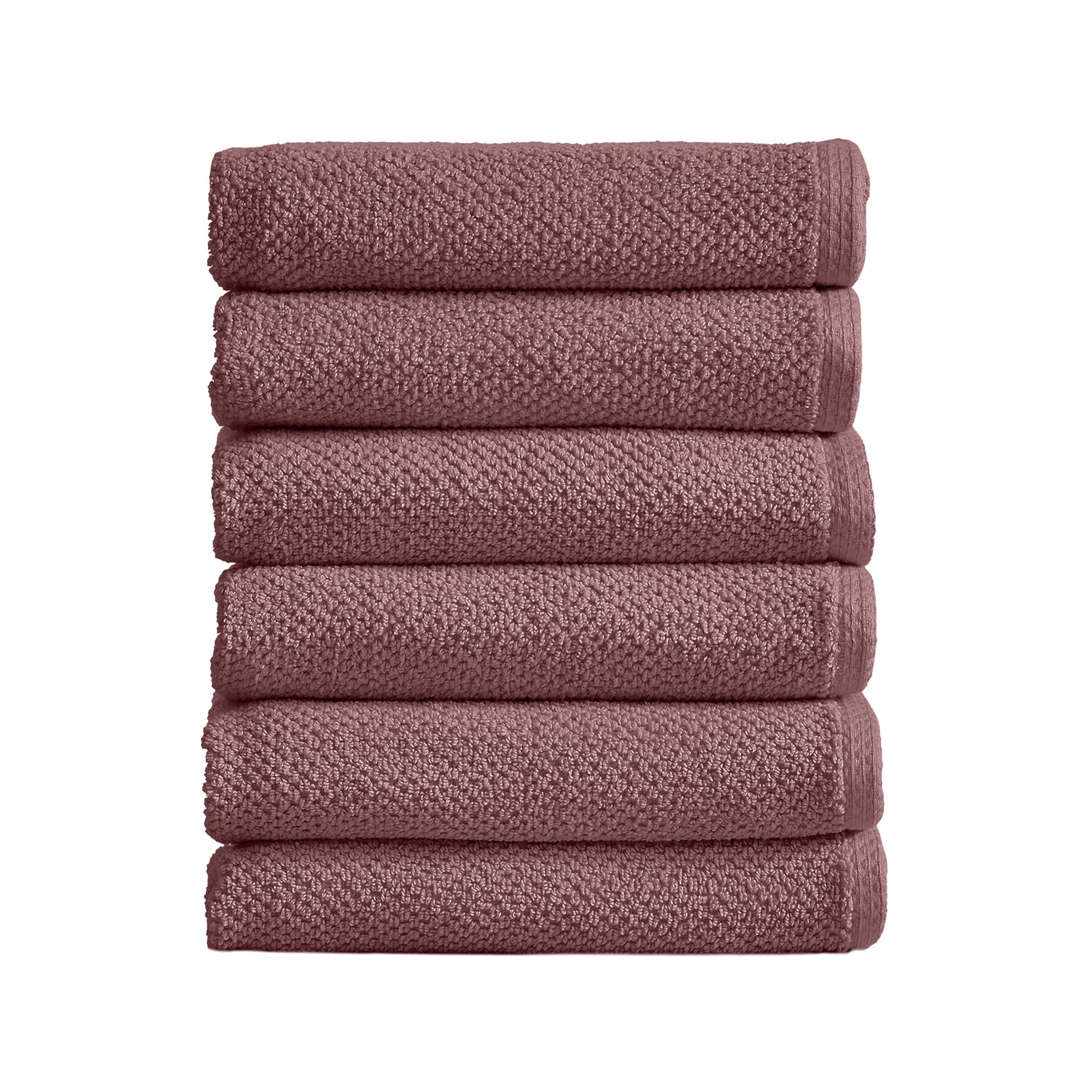 Great Bay Home 100% Cotton Hand Towel Set (16 x 28 inches) Highly Absorbent, Textured Popcorn Weave Hand Towels. Acacia Collecti