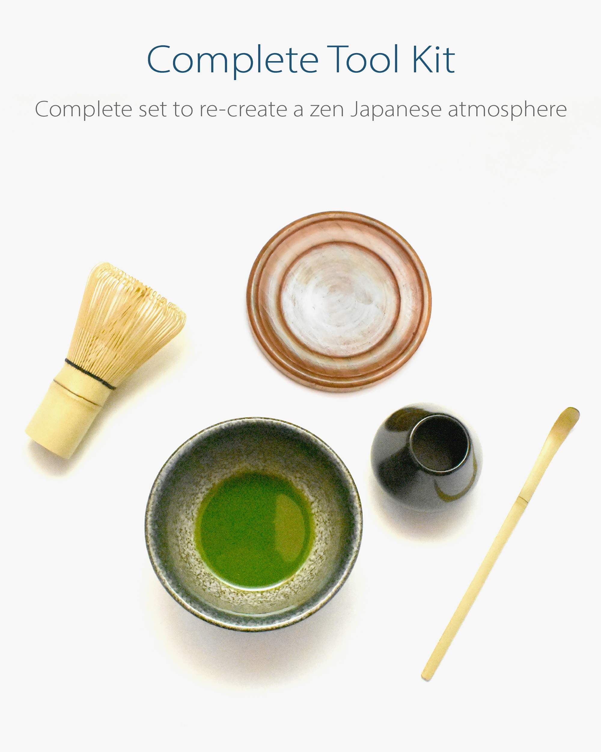 Premium Japanese Ceremonial Matcha Green Tea Chawan Bowl Full Kit Matcha Whisk Set With Accessories And Tools Bamboo Chasen Matc