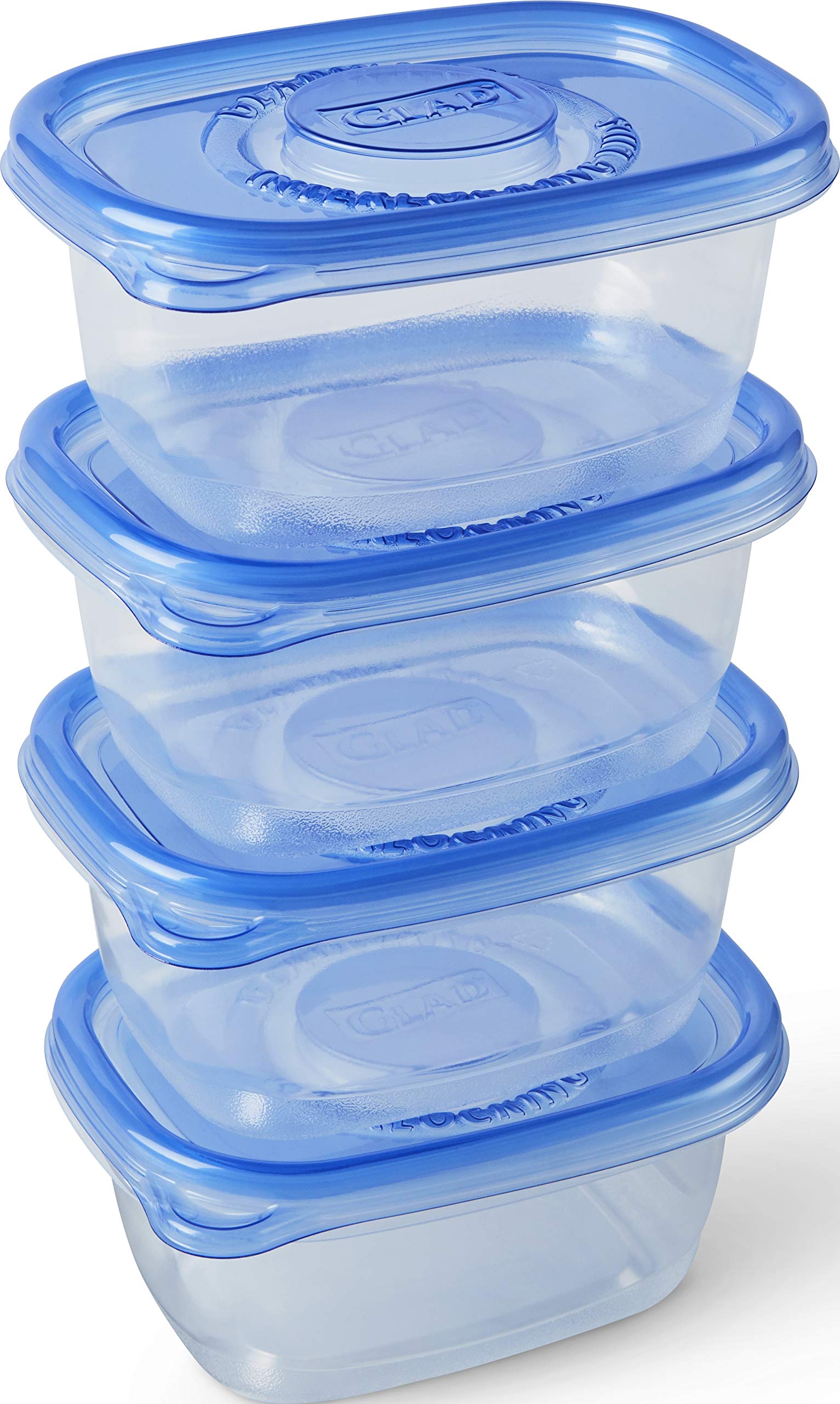 Glad To Go Food Storage Containers | Medium 24 Oz Containers For Food Storage From Strong And Sturdy Rectangle Containers In Sta