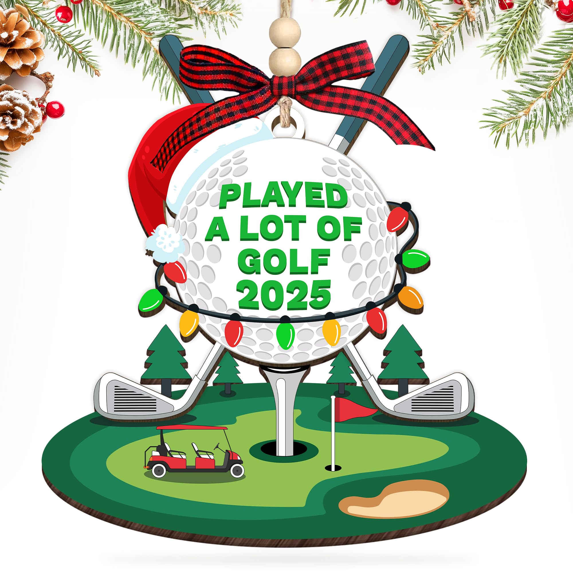 HEXMOZ Golf Christmas Ornaments 2025 - Christmas Golf Gifts for Men - Golfing Gifts for Golfers, Players, Fans - Cool Sports Pre