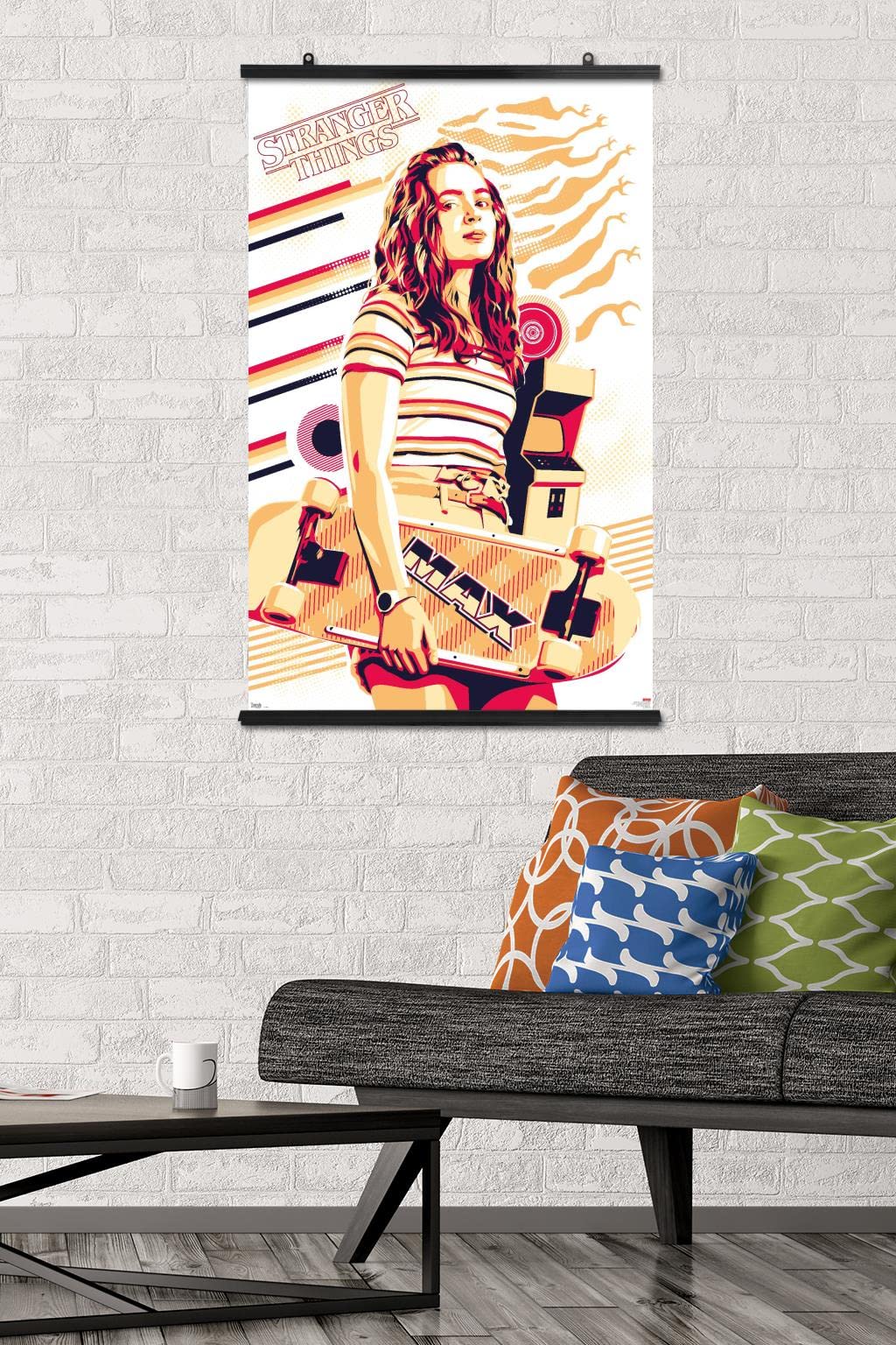 Trends International Stranger Things: Season 3 - Max Wall Poster, 22.37'' X 34.00'', Poster & Clip Bundle