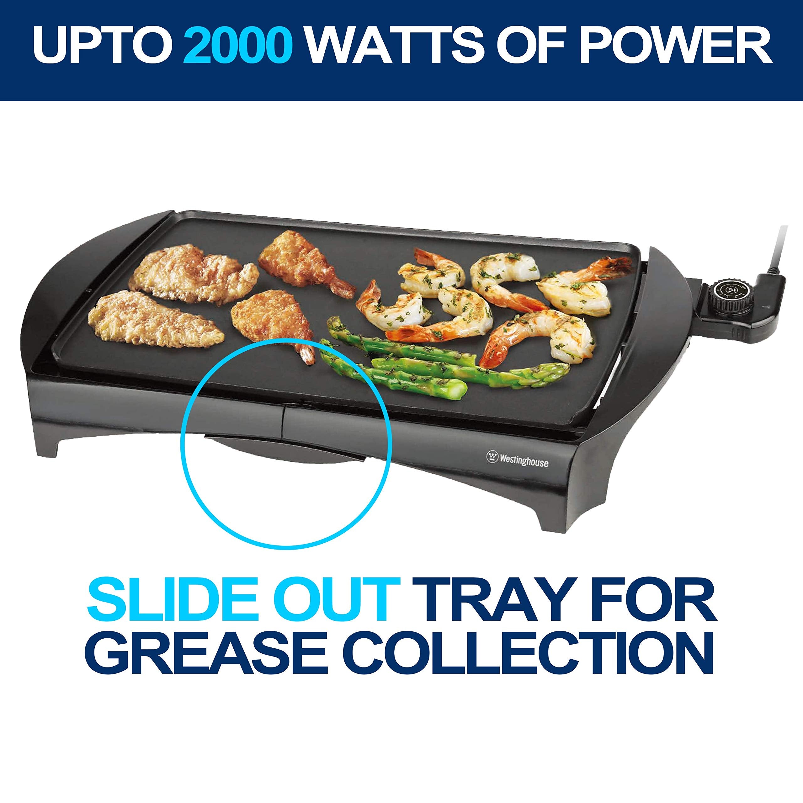 Westinghouse 220 Volt Griddle Family Size Grill 220 Volts Wkgl2456 220V 240 Volts (Not For Use In Usa)