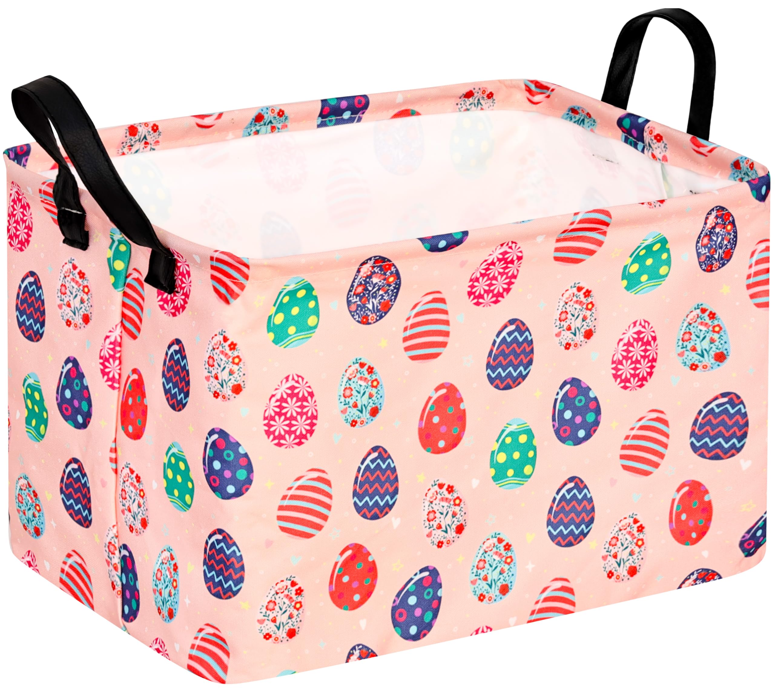 Acmuuni Easter Eggs Gift Rectangle Shelf Basket Clothes Laundry Storage Box Toys Storage Bins, Bunny Basket For Kids,Laundry Ham