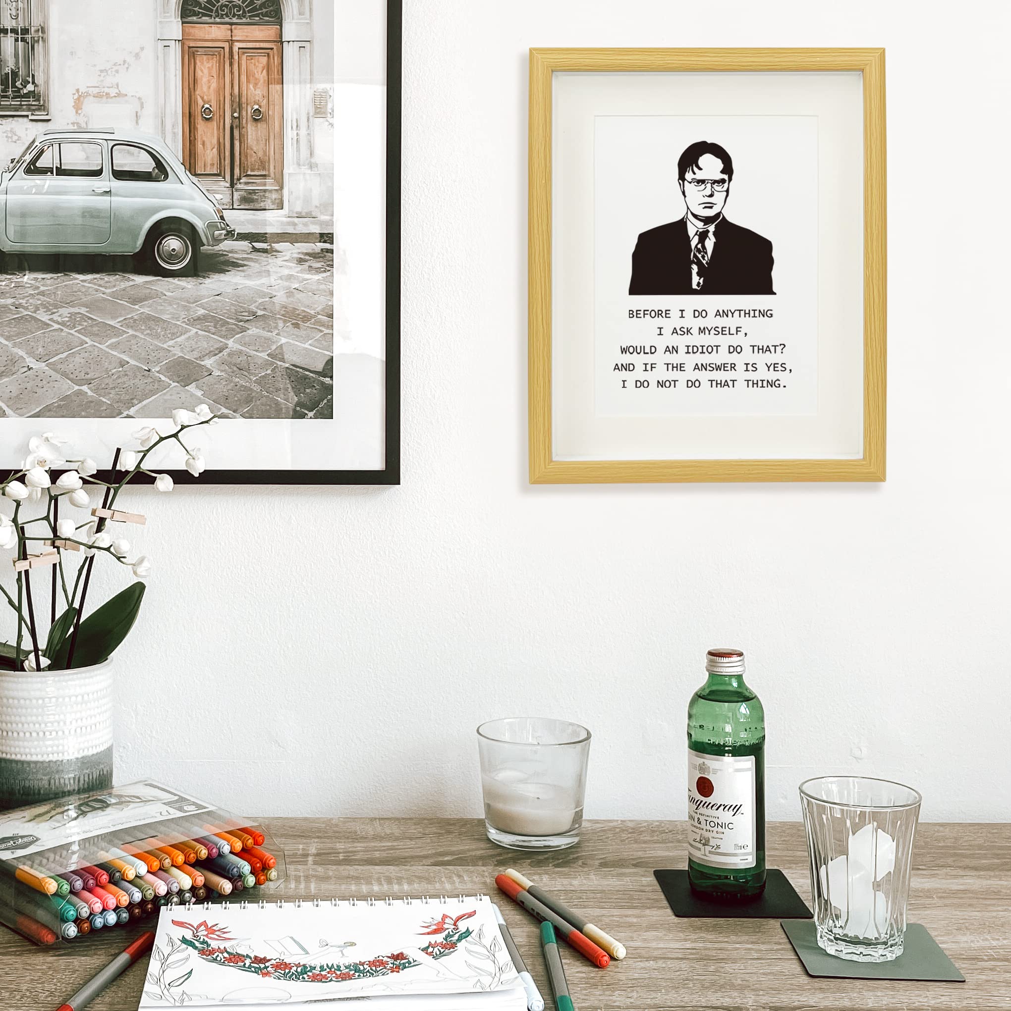 The Office Merchandise Motivational Photo Frame Wall Art The Office Quote Poster For Coworker, Friend Or The Office Tv Show Fans