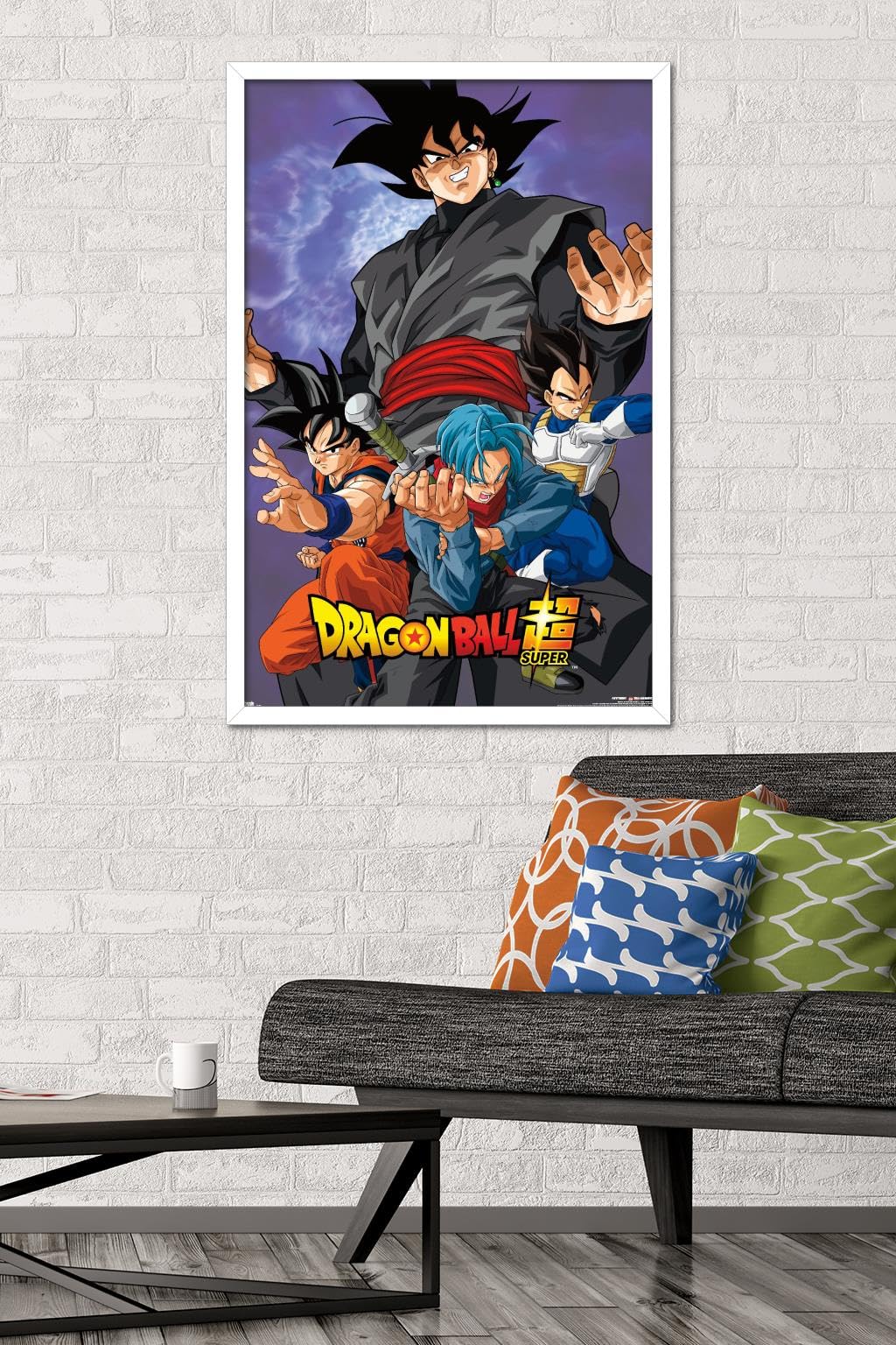 Trends International Dragon Ball: Super - Villain Wall Poster, 22.375'' X 34'', White Framed Version