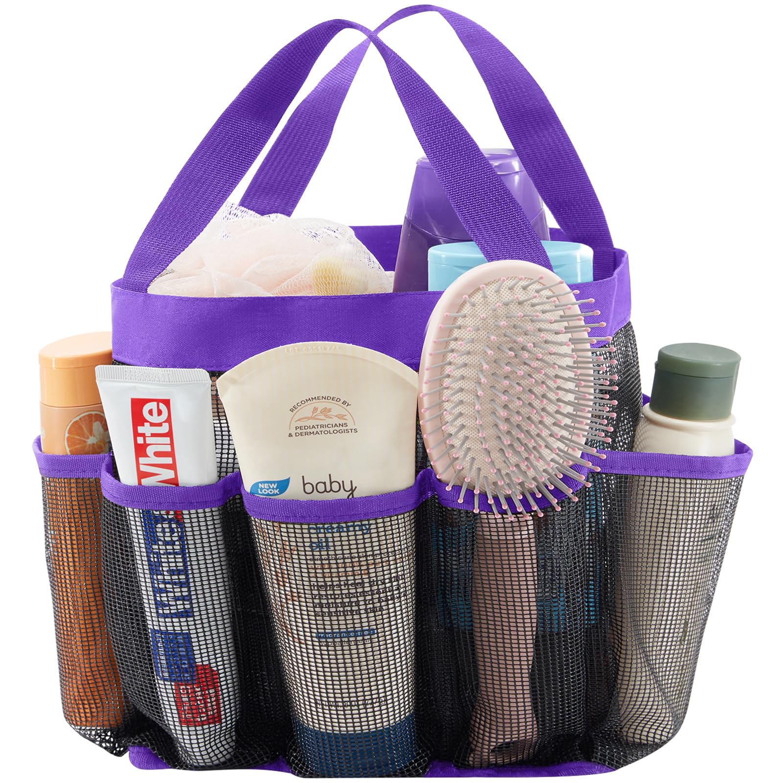 Lifewit Mesh Shower Caddy Freestanding Portable Shower Tote Bag for College Dorm, Bathroom,Gym,Travel, Quick Dry Hanging Shower 