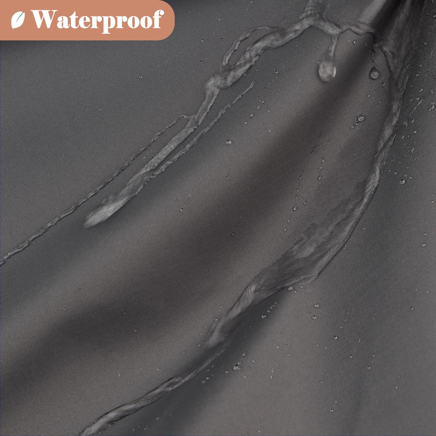 UFRIDAY Dark Gray Shower Curtain 72 x 75 Inches Long Polyester Fabric Shower Curtain with Light Filtering Window  Water Repellent 12 Hooks Included Washable Curtain for Home and Hotel