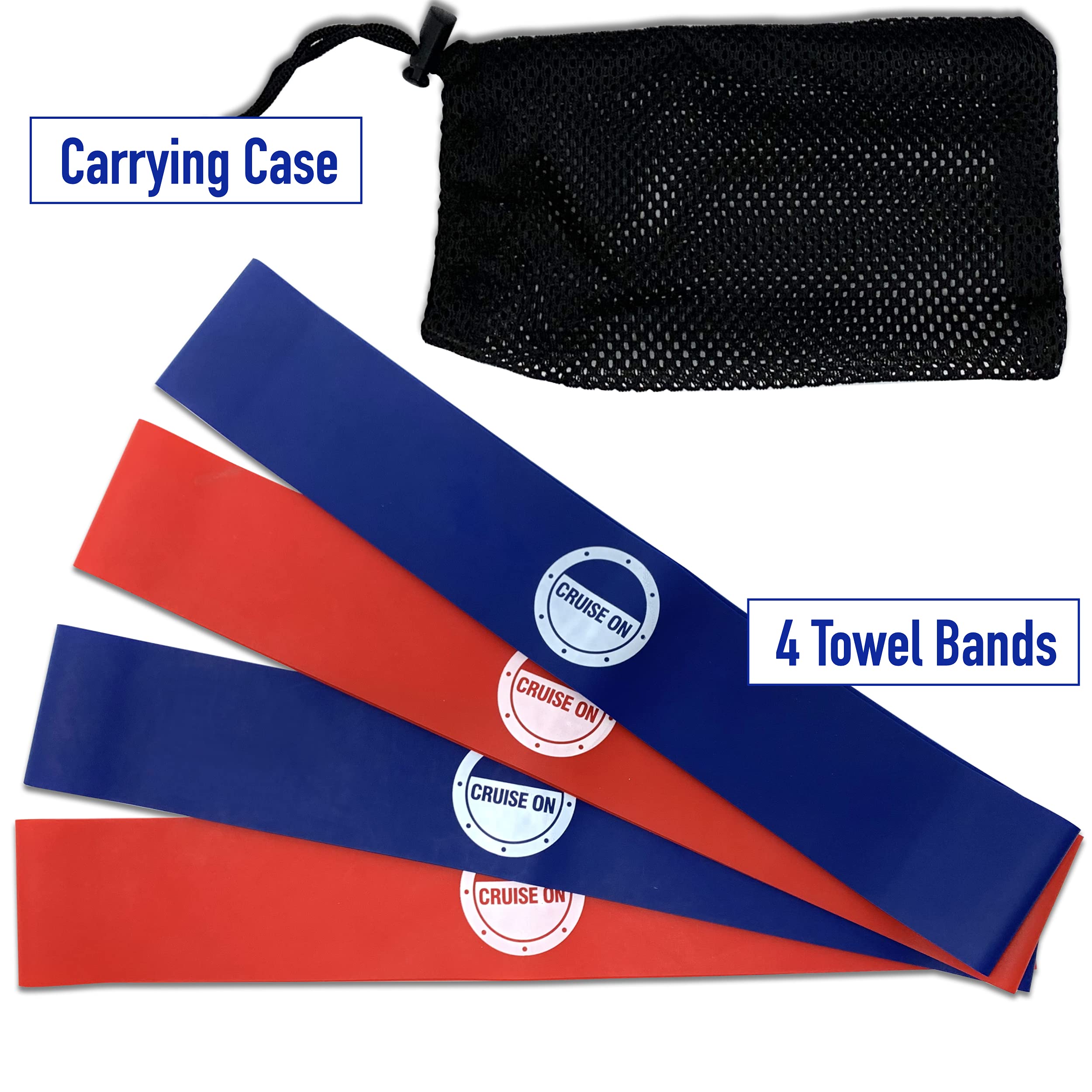 Towel Bands (4 Pack) - The Better Towel Chair Clips Option for Beach  Pool & Cruise Chairs
