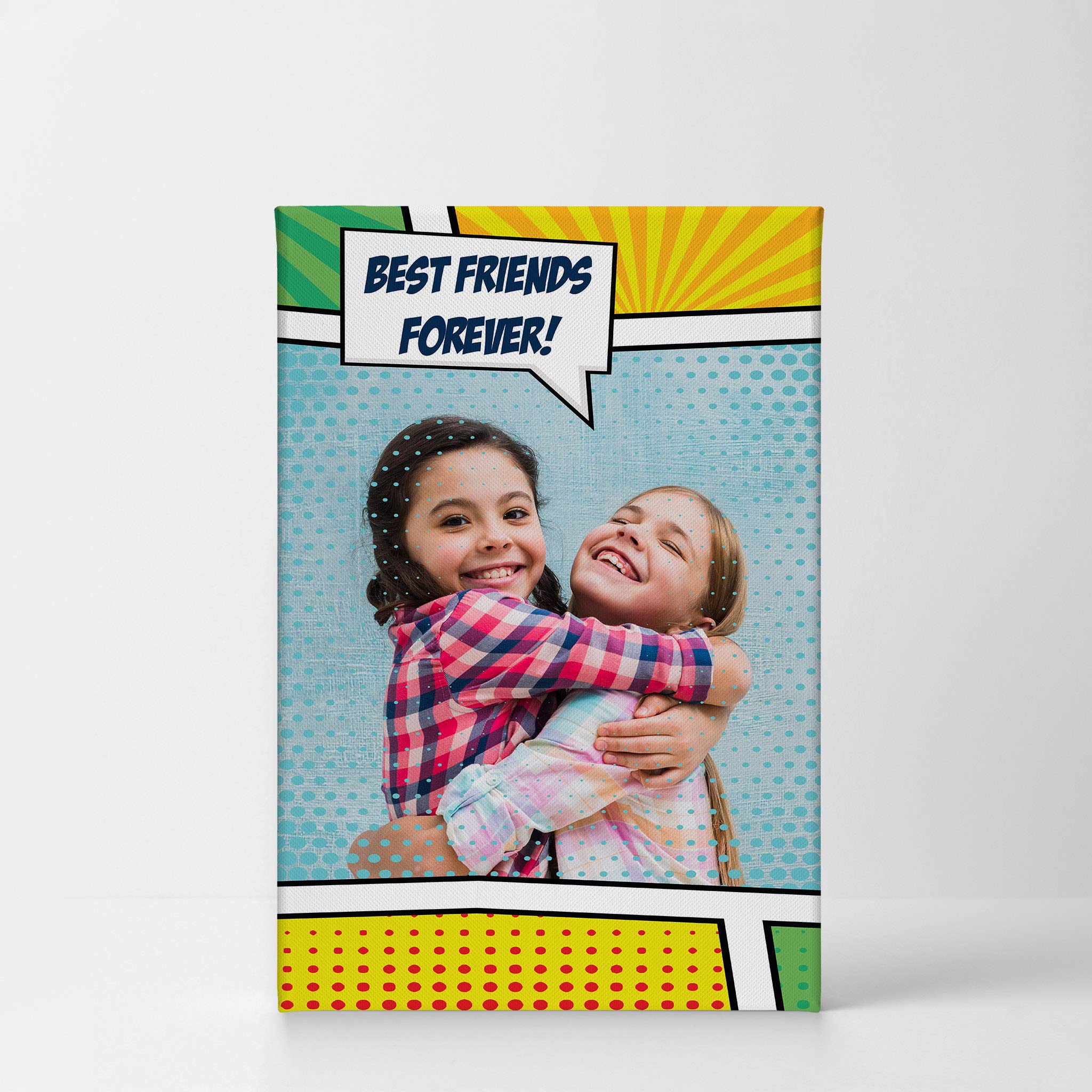 Smile Art Design Custom Canvas Print With Your Photos Personalized Photo Pop Art With Your Picture Custom Photo Prints Personali