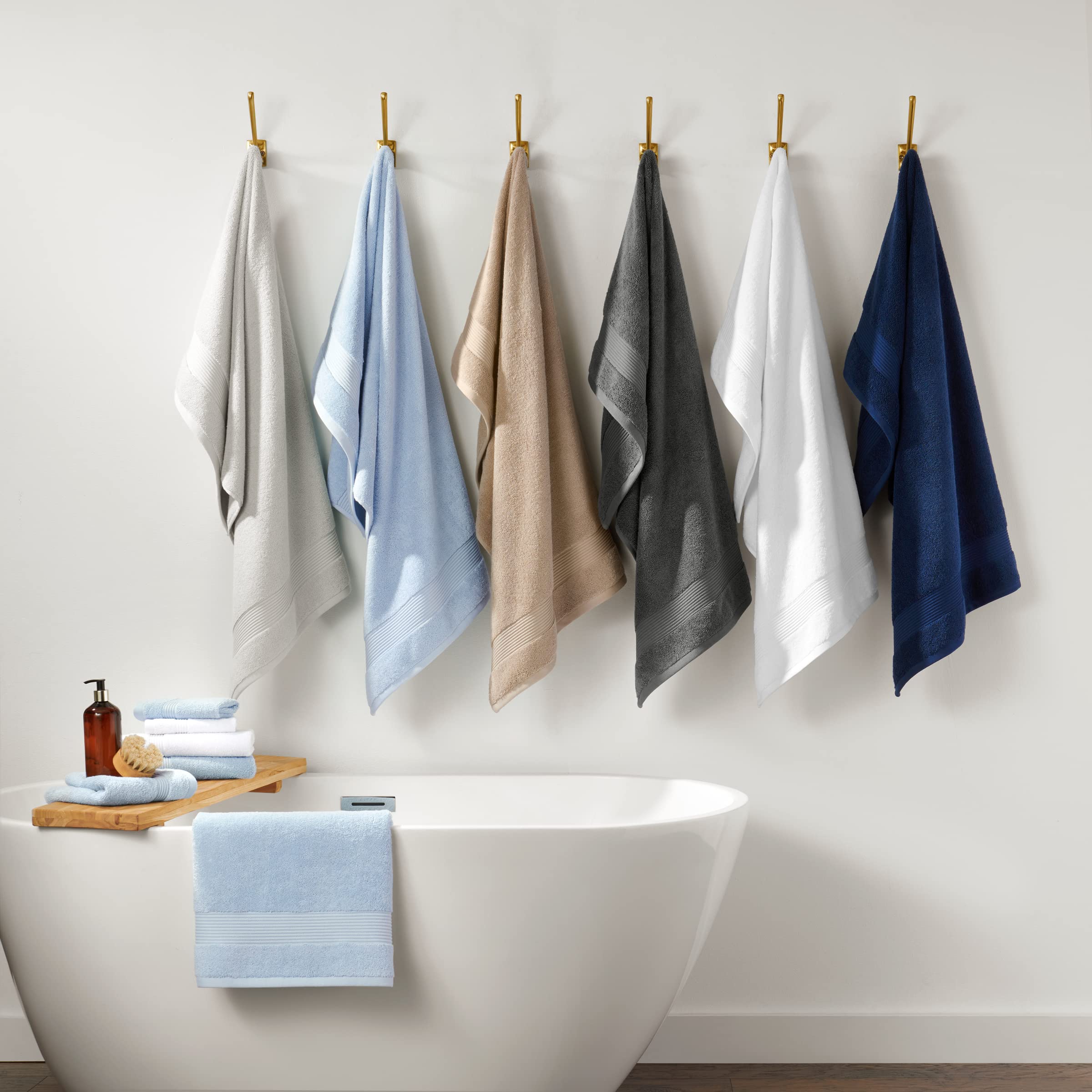 Arkwright Bath Towels Set Of 4 - (Bulk Case Of 24) Super Soft 100% Cotton, 600 Gsm Quick Dry & Absorbent, Luxury Bathroom Essent