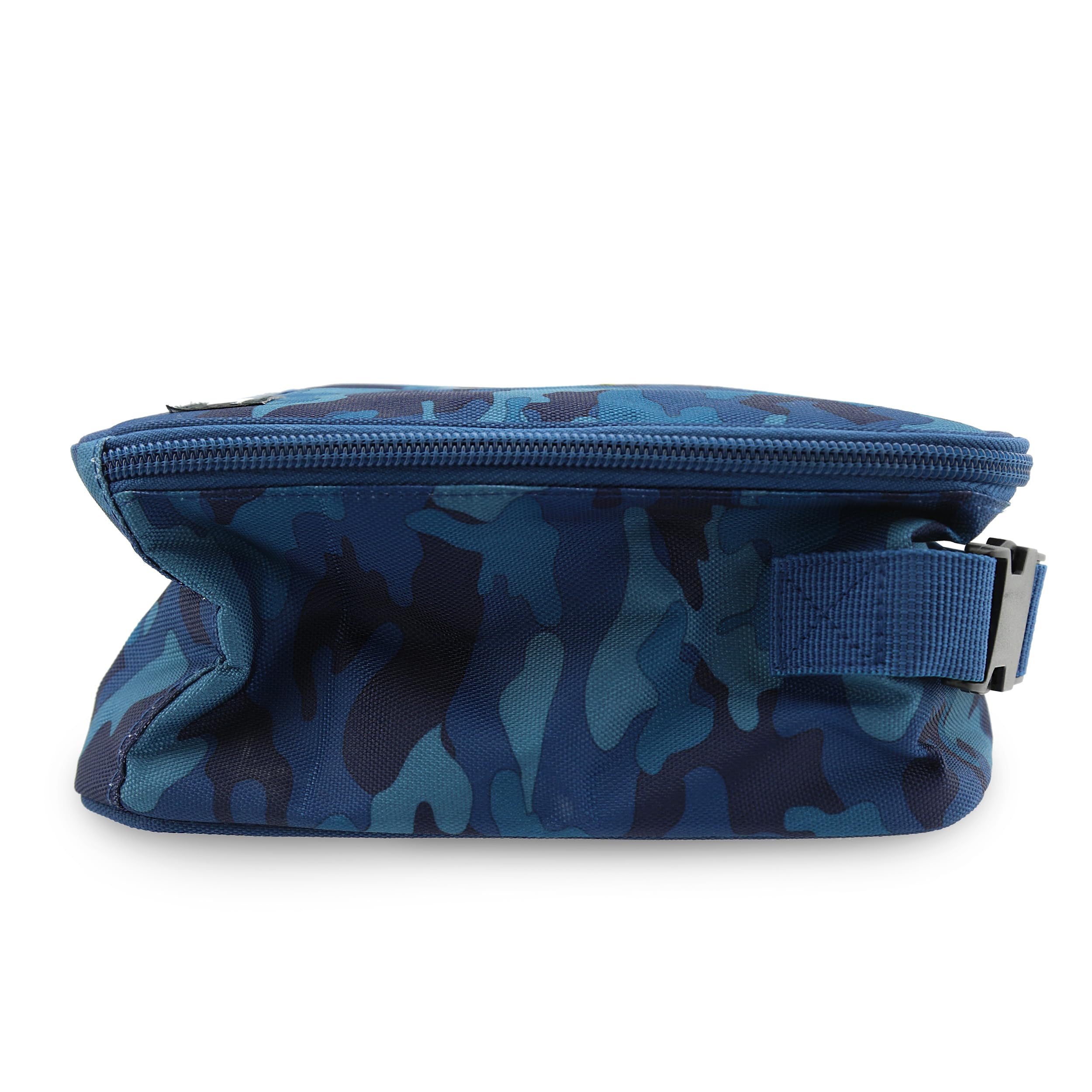 Packit Freezable Classic Lunch Box, Blue Camo, Built With Ecofreeze Technology, Collapsible, Reusable, Zip Closure With Zip Fron