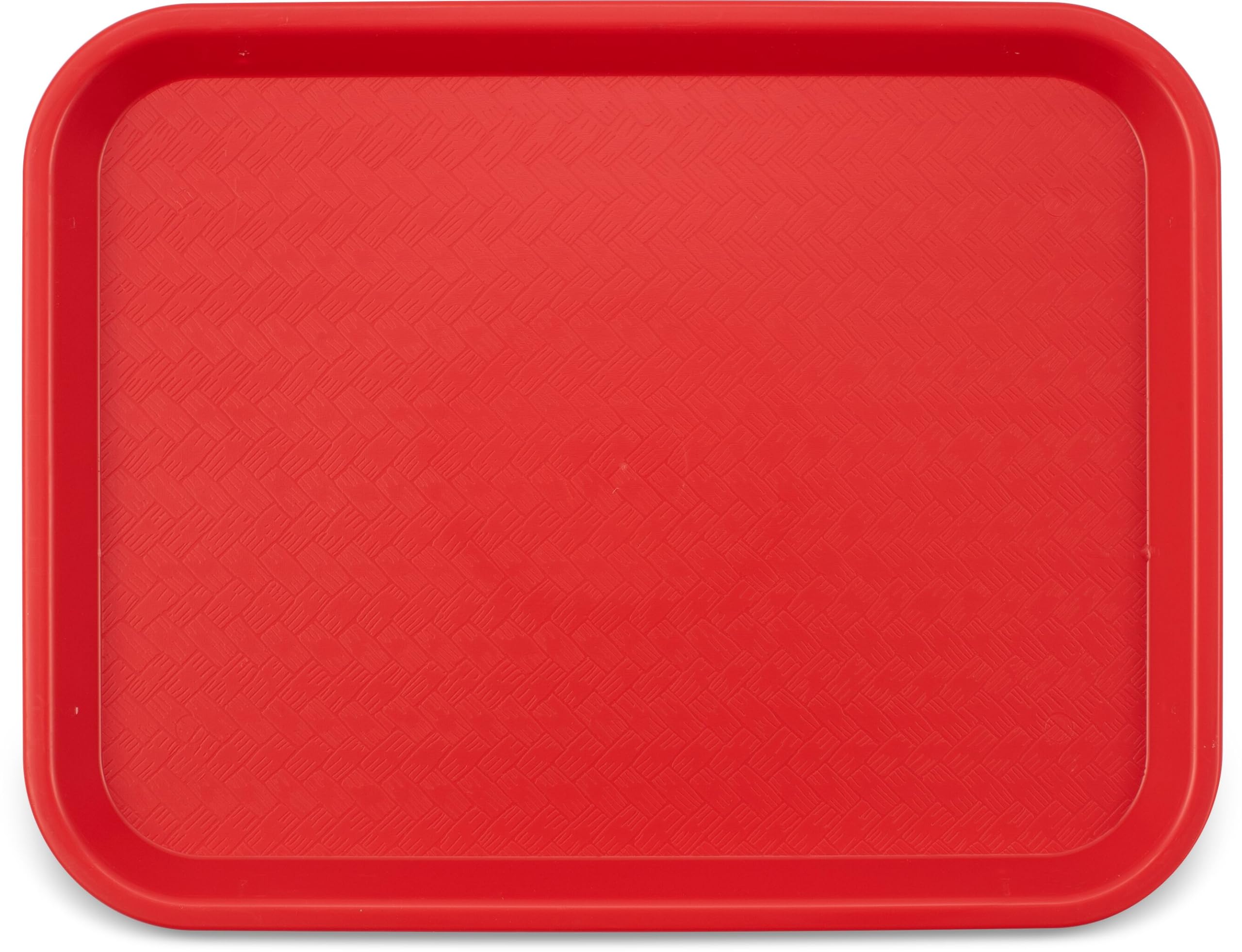 Carlisle Foodservice Products Caf   Standard Cafeteria / Fast Food Tray, 10'' X 14'', Red