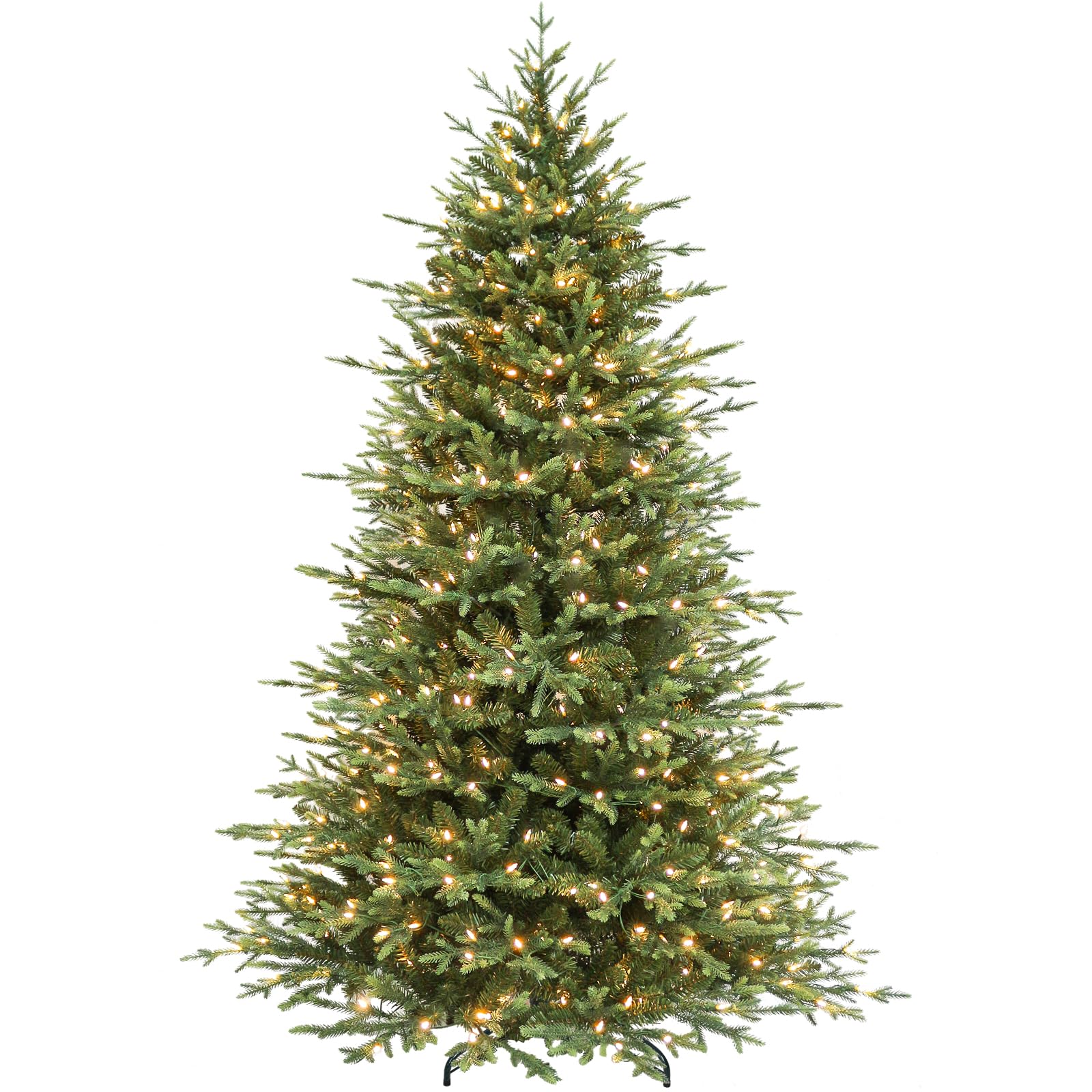 Hykolity 12 ft Prelit Christmas Tree, Artificial Christmas Tree with 850 Warm White Lights, 8109 Branch Tips, Metal Stand and Hi
