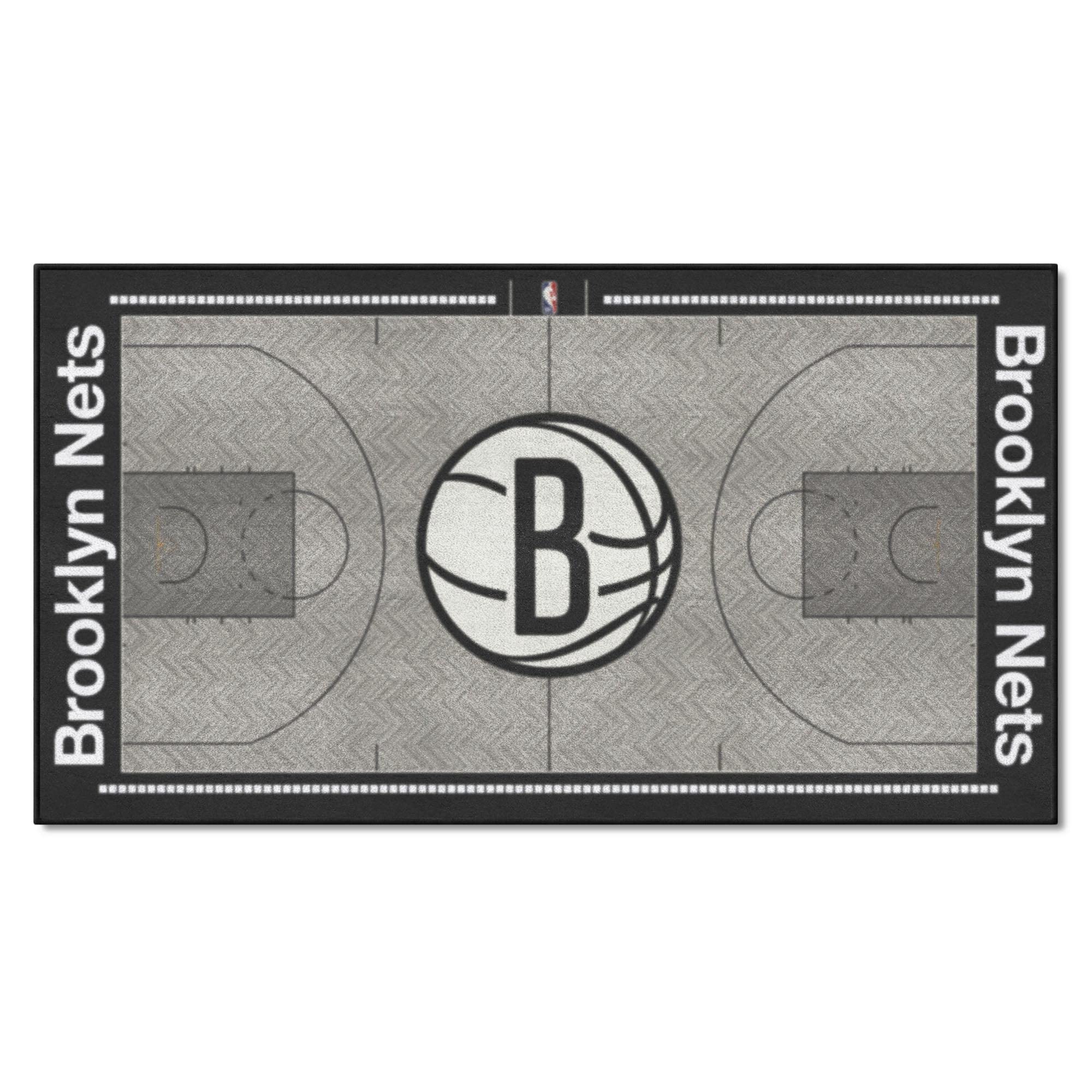 FANMATS Home Indoor Sports Team Logo New Jersey Nets NBA Large Court Runner Mat 30x54