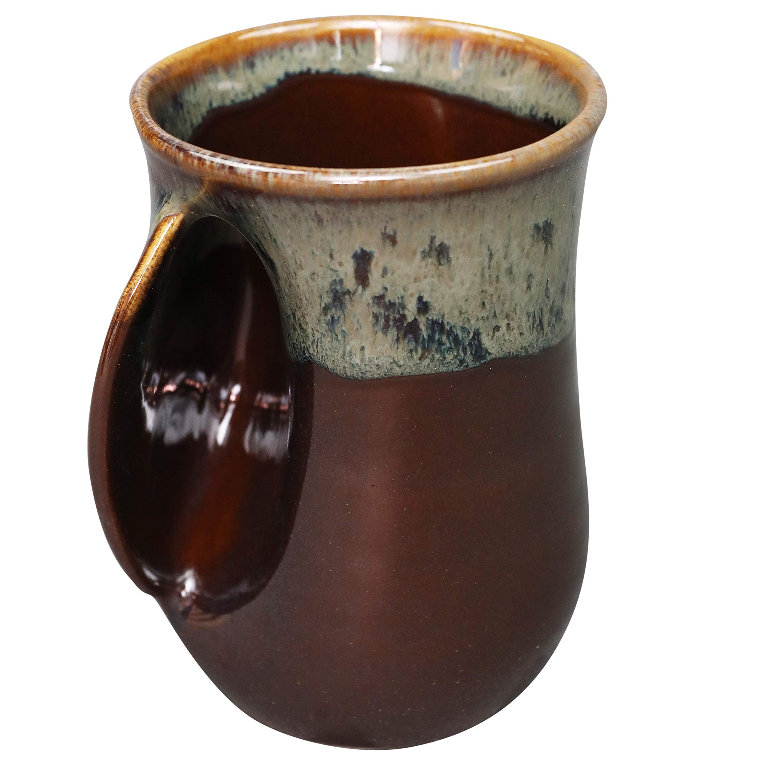 Clay In Motion Handwarmer Mug - Left Hand (Mocha)