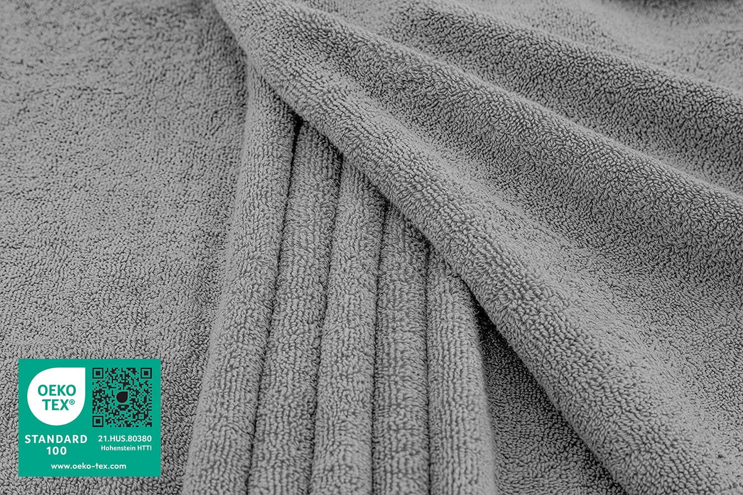 American Soft Linen Oversized 40x80 Jumbo Large Bath Towels for Bathroom  100% Ringspun Cotton Bath Sheet for Adults  Light Grey