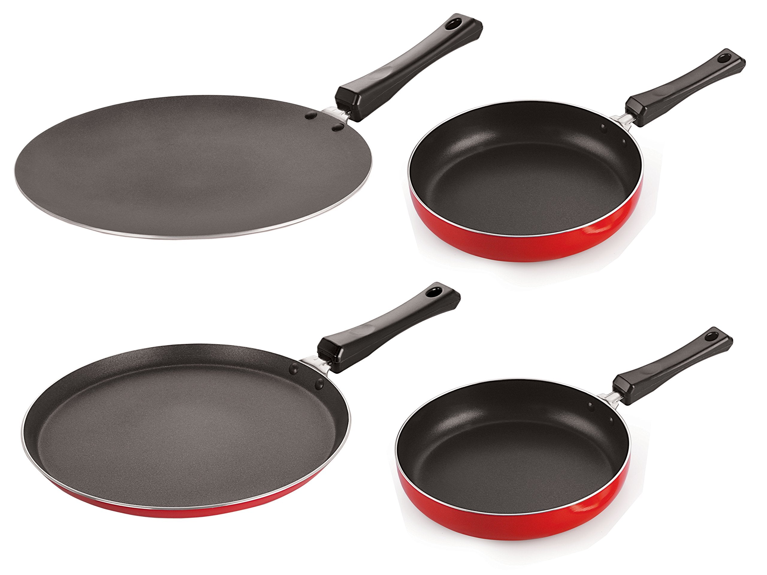Nirlon 4 Piece NonStick Aluminium Kitchenware Combo Set Offer, Ft12_Ct12_Fp10_Fp11