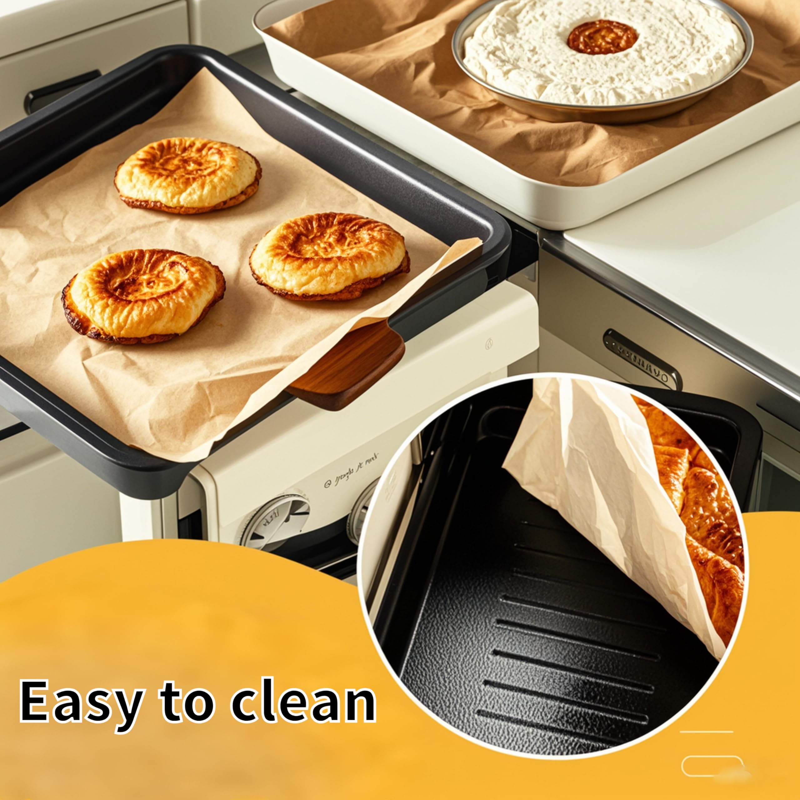 Air Fryer Accessories For Ninja Foodi Sp101 Air Fryer Oven, Air Fryer Liners Replacement Baking Pan Air Fryer Basket Non-Stick B