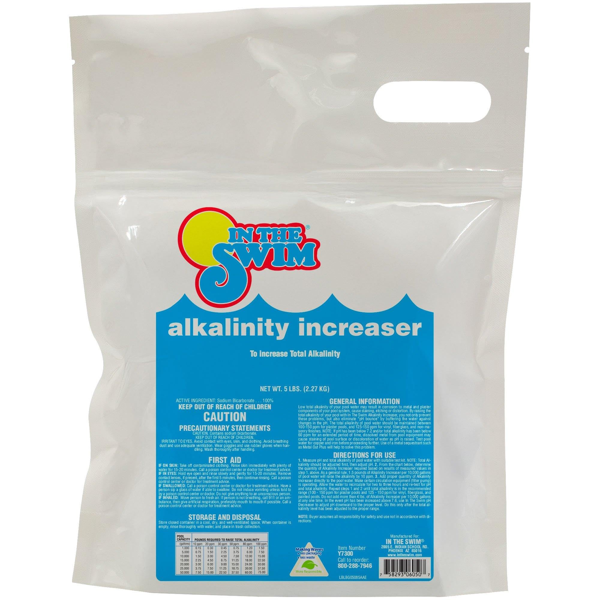 In The Swim 5 Pound Alkalinity Increaser For Swimming Pools - Sodium Bicarbonate
