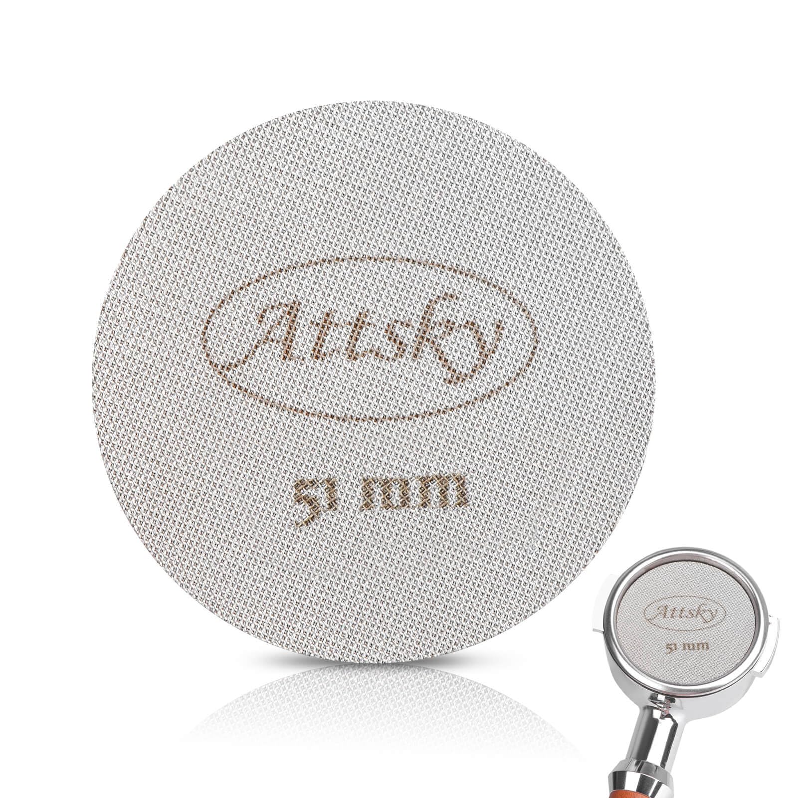 Attsky 51Mm Espresso Puck Screen, Espresso Filter For 51Mm Portafilter Filter Basket, Reusable Espresso Screen With 1.7Mm Thickn