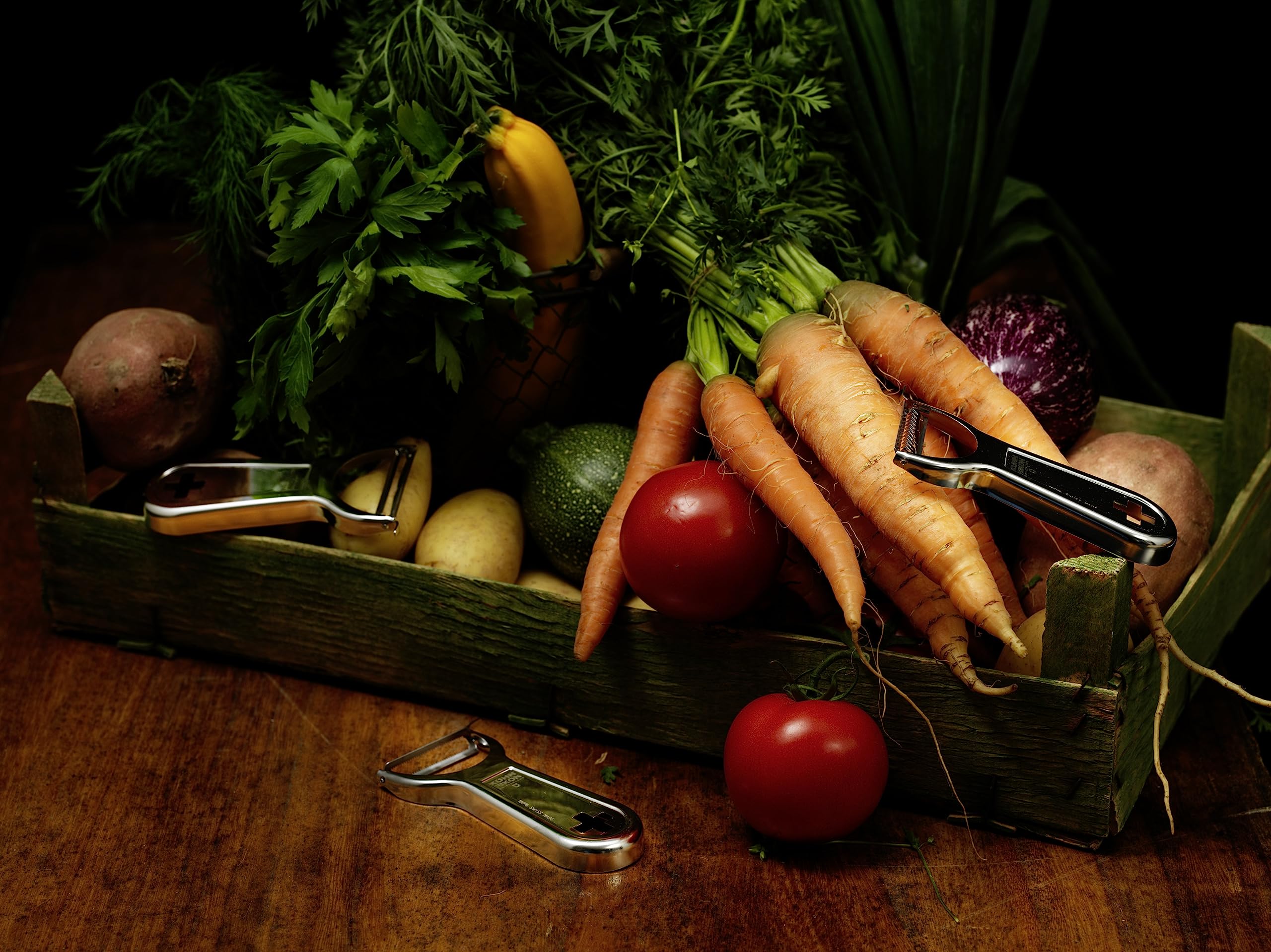 Kuhn Rikon Swiss Metal Peeler 4   , Stainless Steel