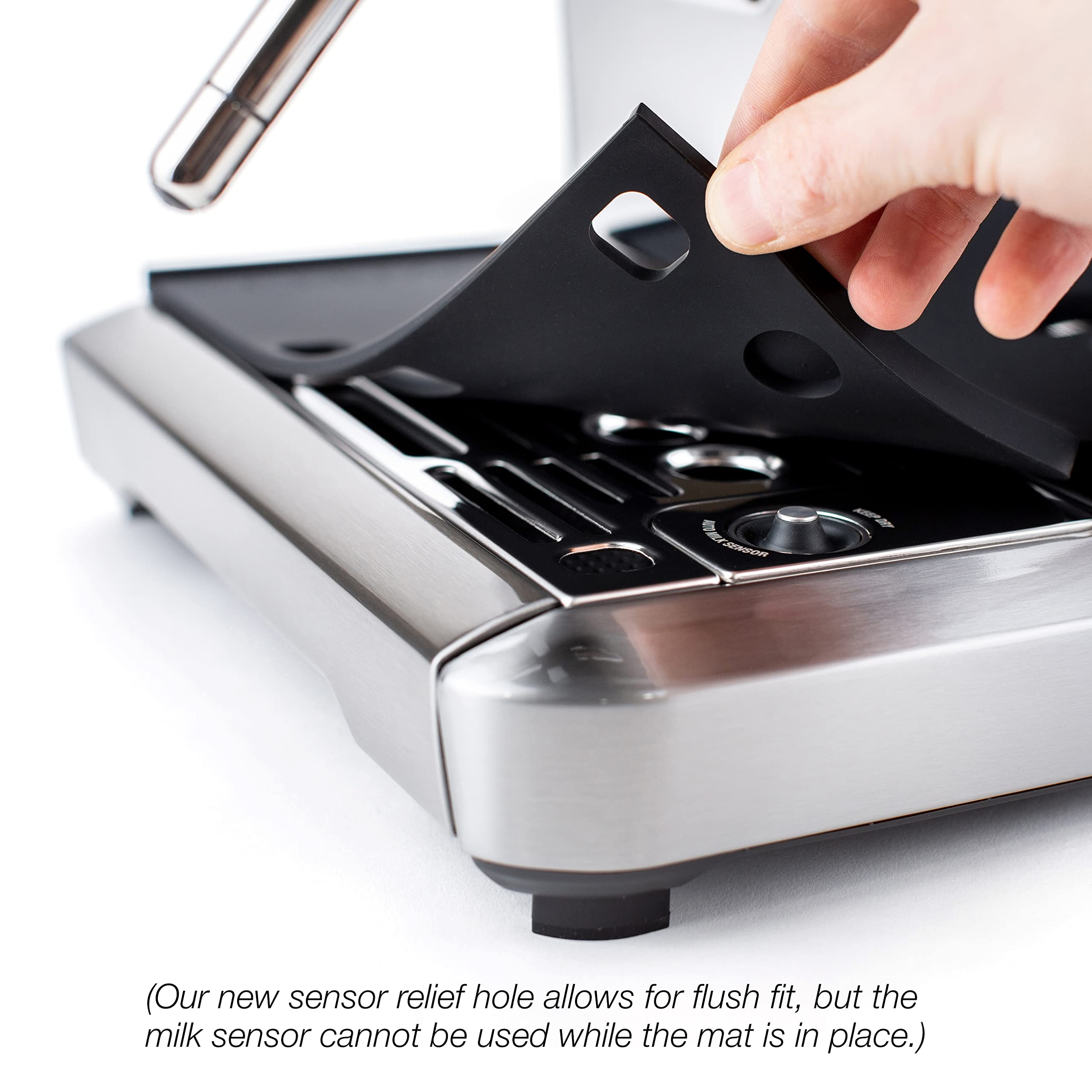 Crema Coffee Products | Tamping Mat - Barista Touch | Non-Slip Silicone | Firm & Secure Mat | Protect Countertops & Portafilter