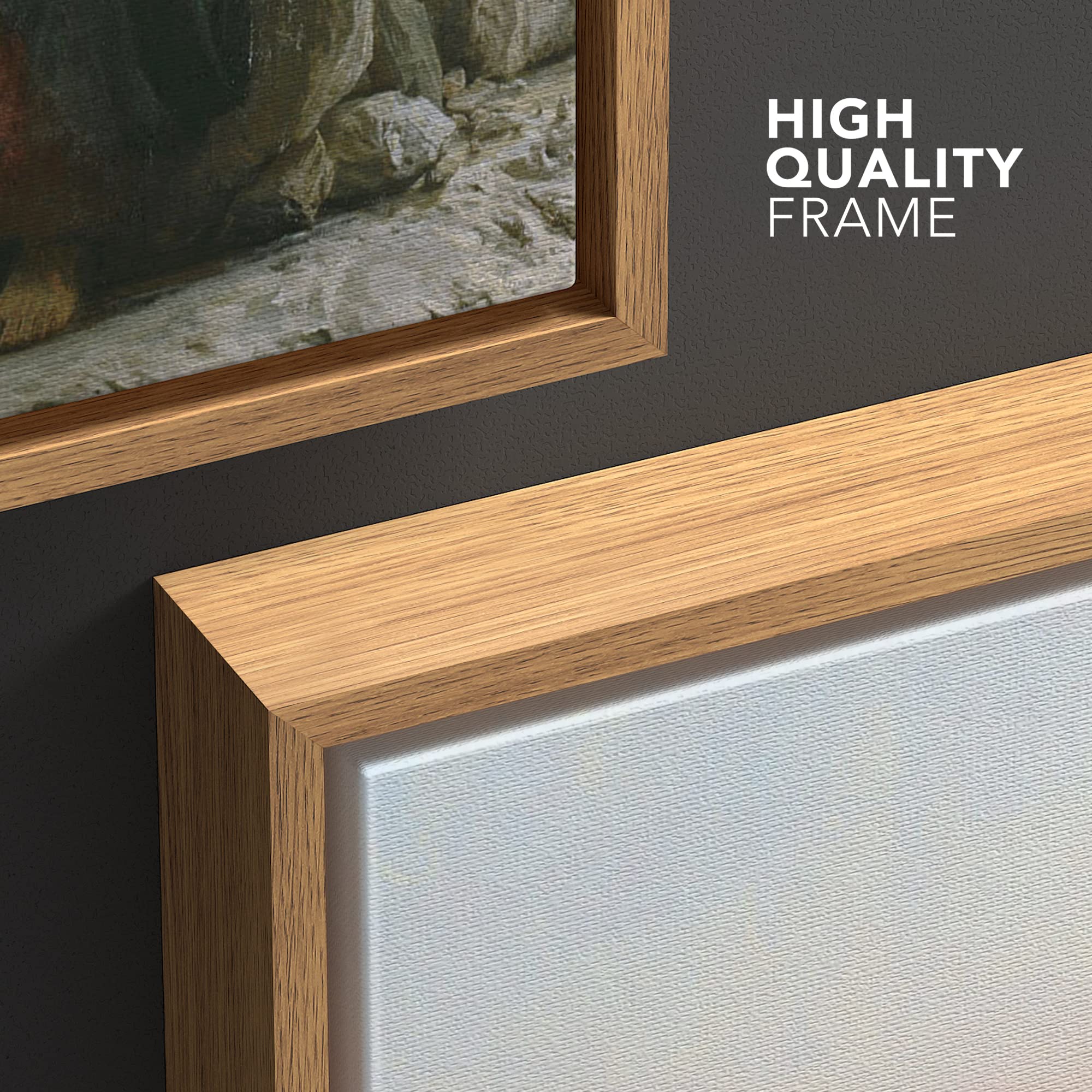 Wall26 Framed Canvas Print Wall Art Jesus Christ In The Desert By Ivan Kramskoi People Historic Illustrations Fine Art Tradition