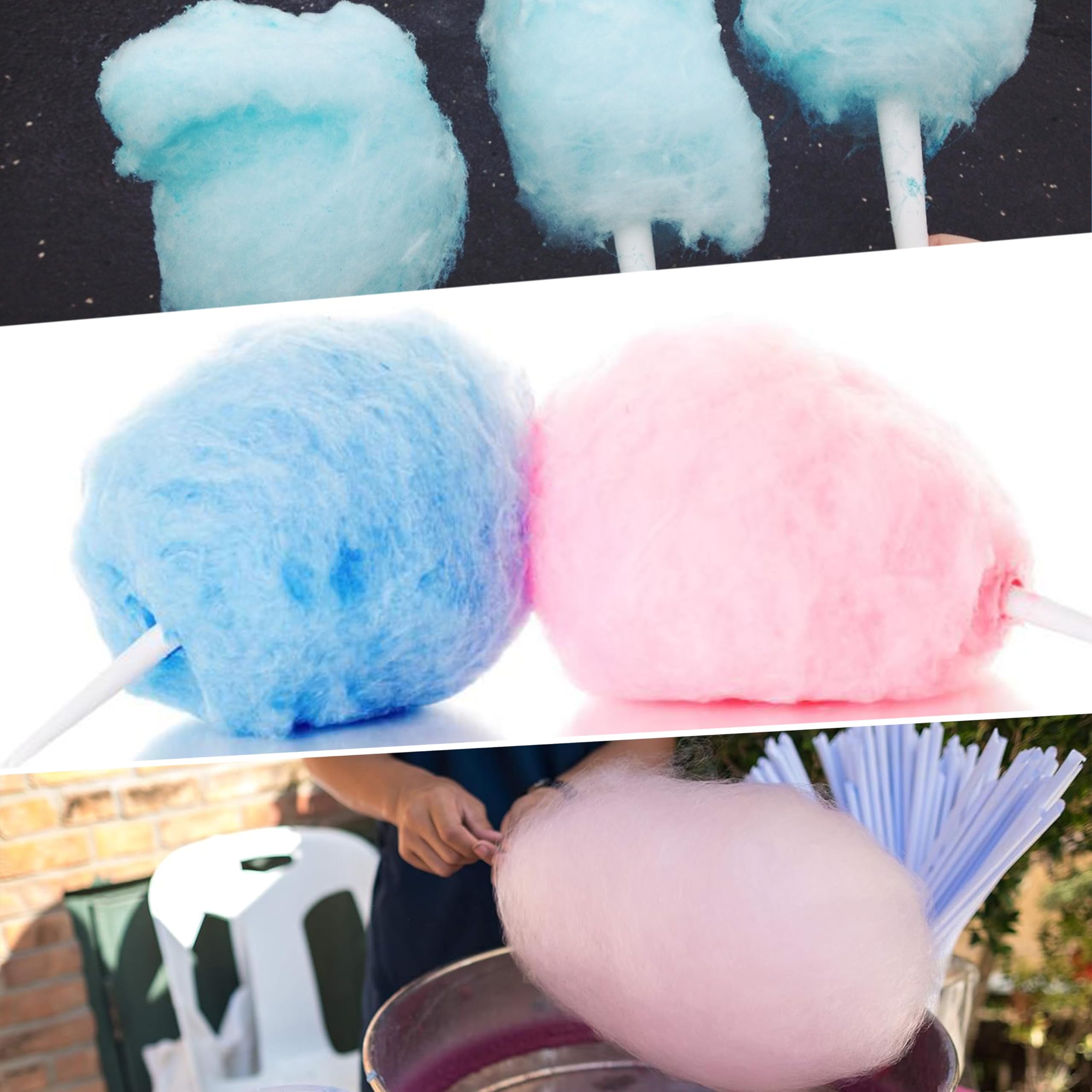 Plain Cotton Candy Cones - Package of 1 000
