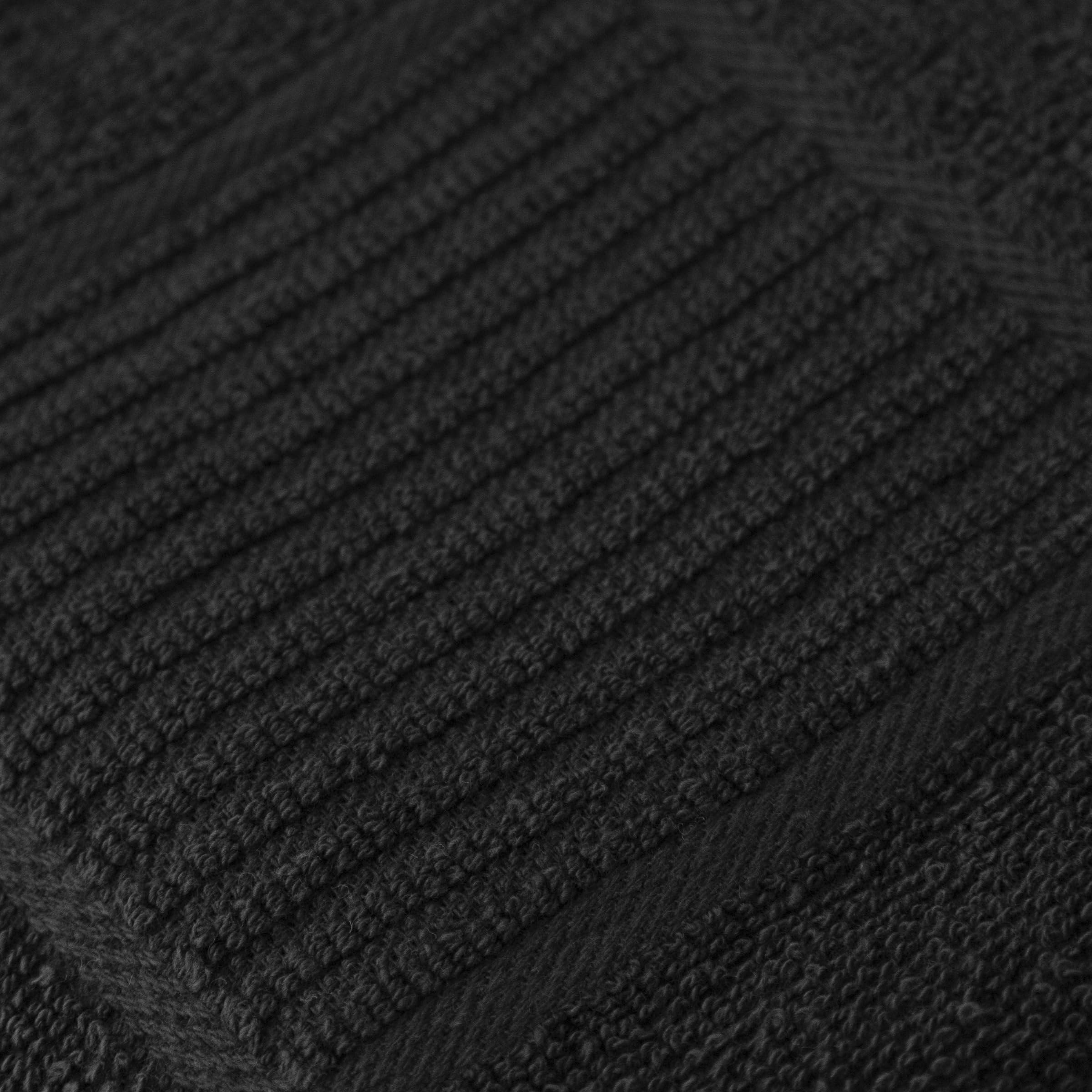 T-Fal Textiles Kitchen Towels 2-Pack Solid & Check Parquet  Solid/Check - 2 Pack  Charcoal  2 Count