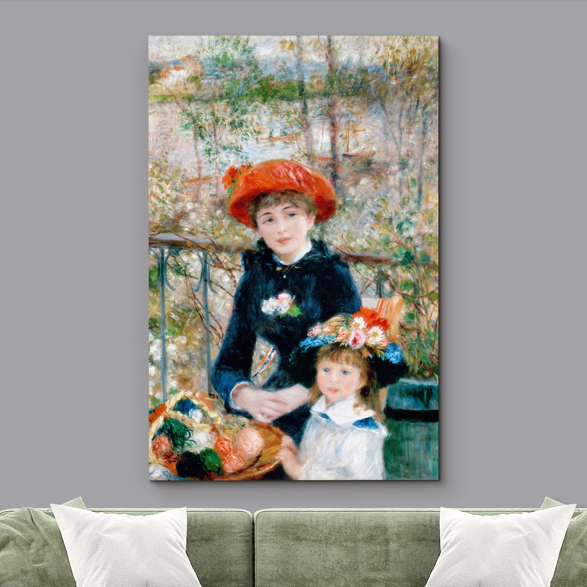 Wall26 Canvas Print Wall Art Two Sisters On The Terrace By Pierre Renoir People Historic Illustrations Fine Art Traditional Scen