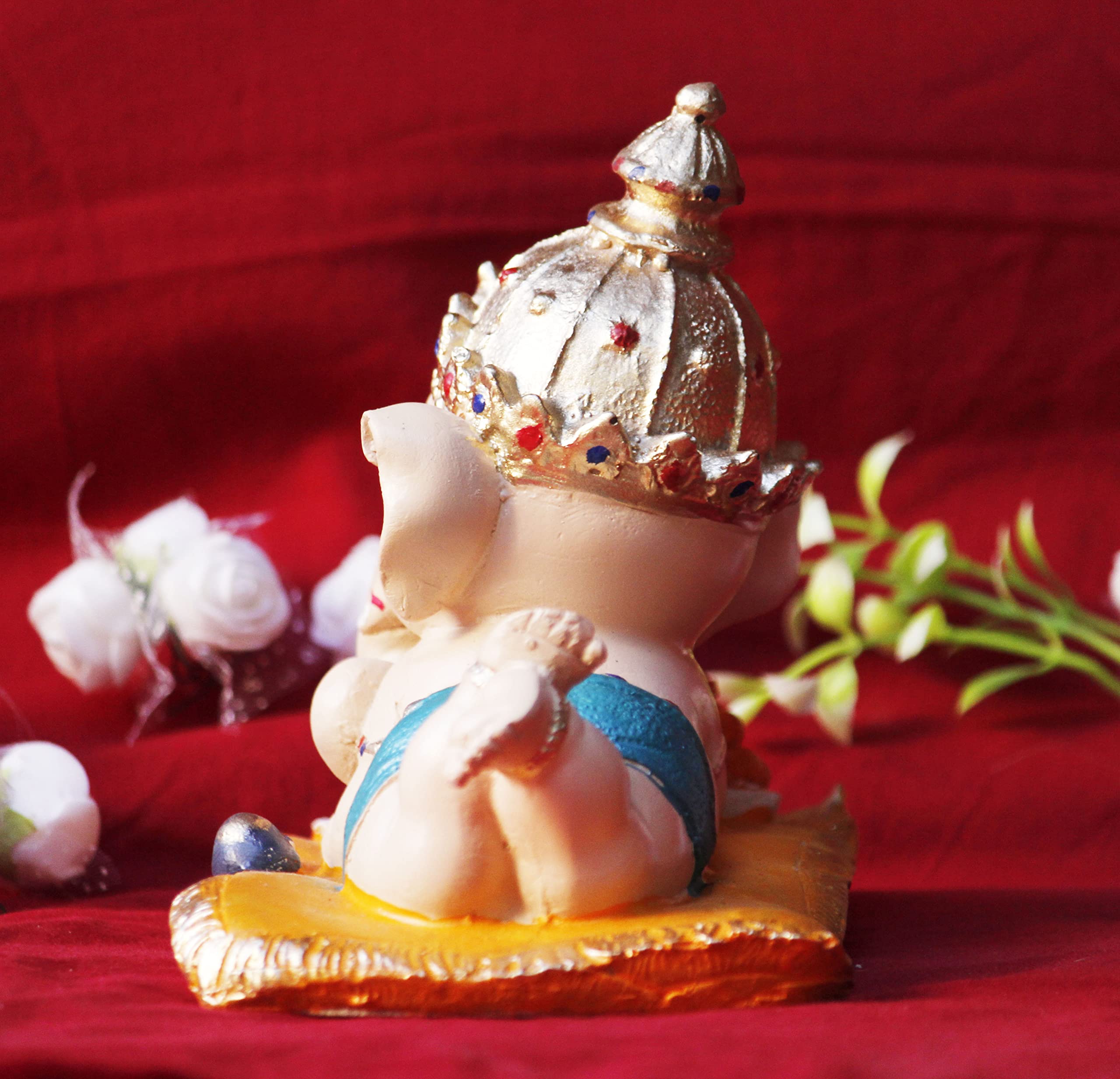 Beckon Venture Handicrafted Ganesh Ji Murti Idol For Home,Gift,Big Size,Multicolor
