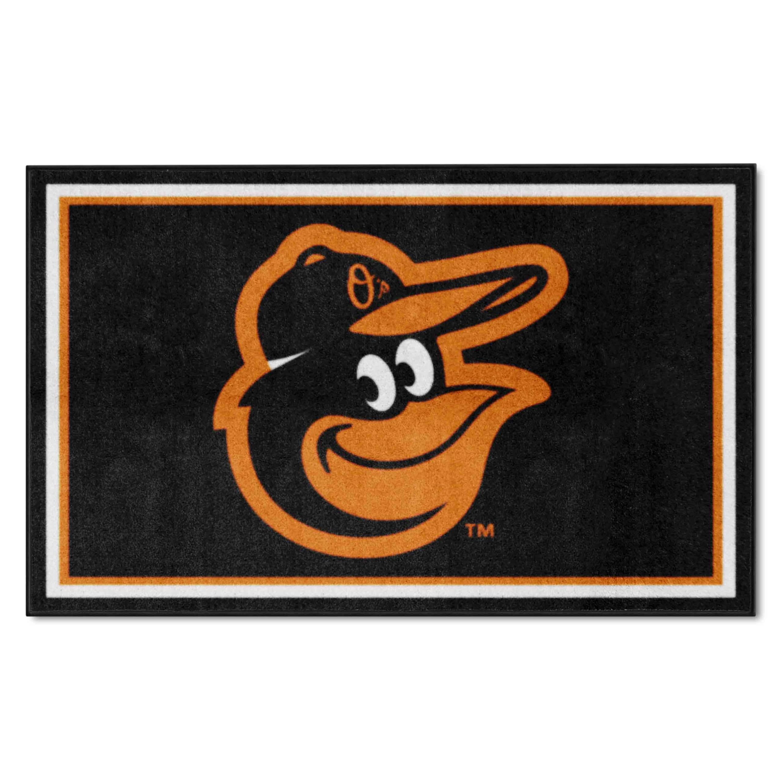 FANMATS 15178 Team Color 44x71 MLB - Baltimore Orioles Cartoon Bird Rug