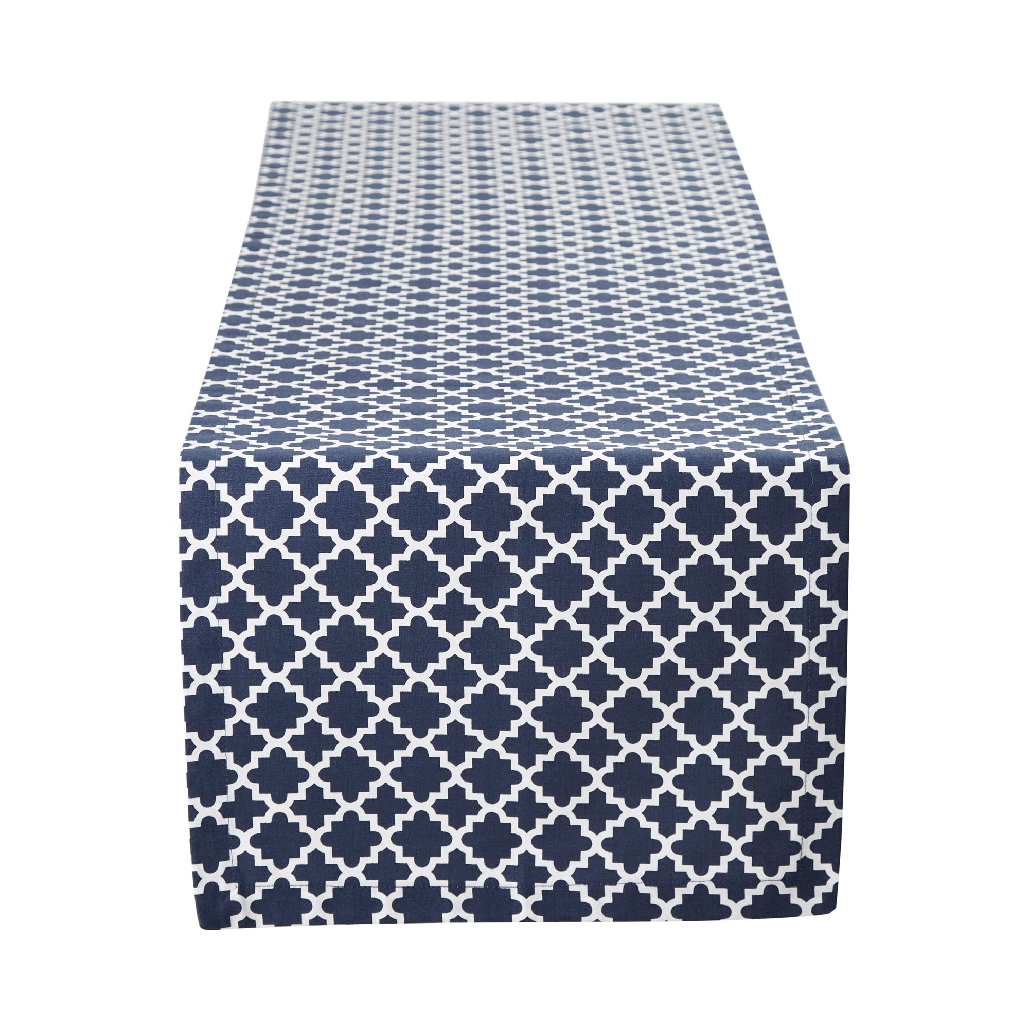 Dii Lattice Tabletop Collection, Table Runner, 14X72, Nautical Blue