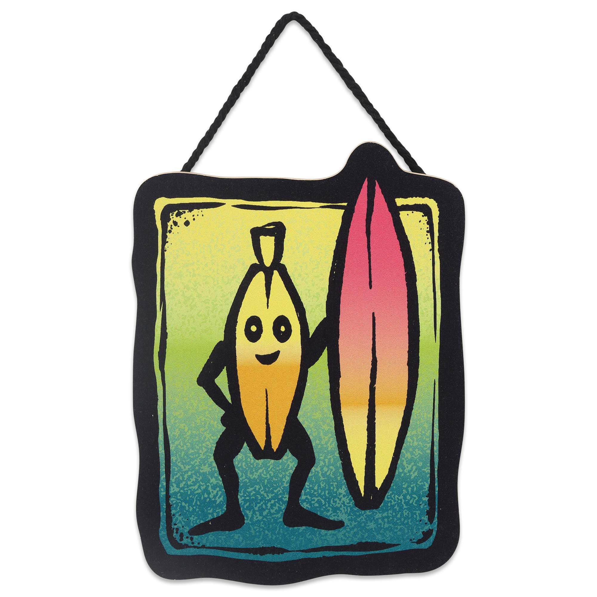 Fortnite Banana Surf Hanging Wood Wall Decor - Fun Fortnite Sign for Bedroom or Game Room