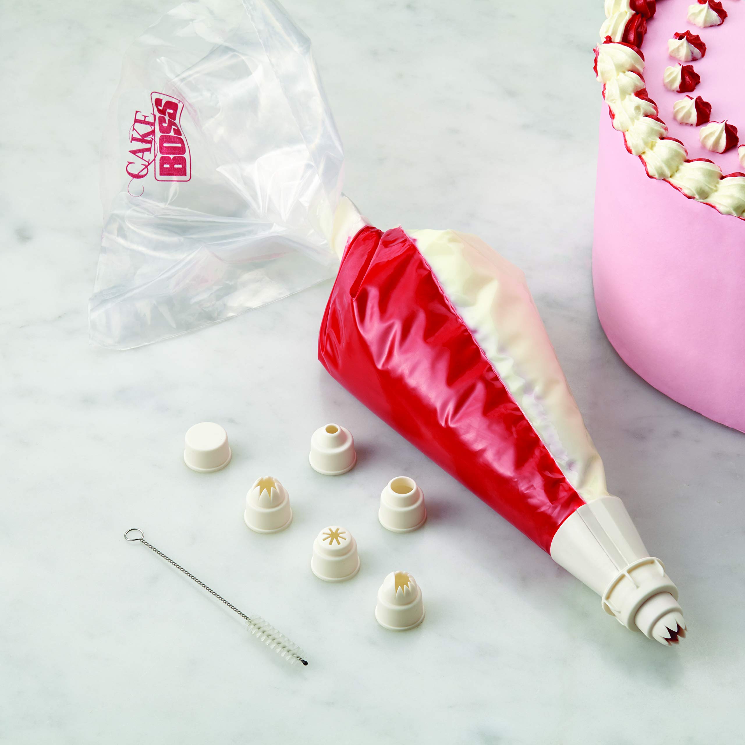 Cake Boss Decorating Tools 18 Piece Piping, Icing Bag, Assorted