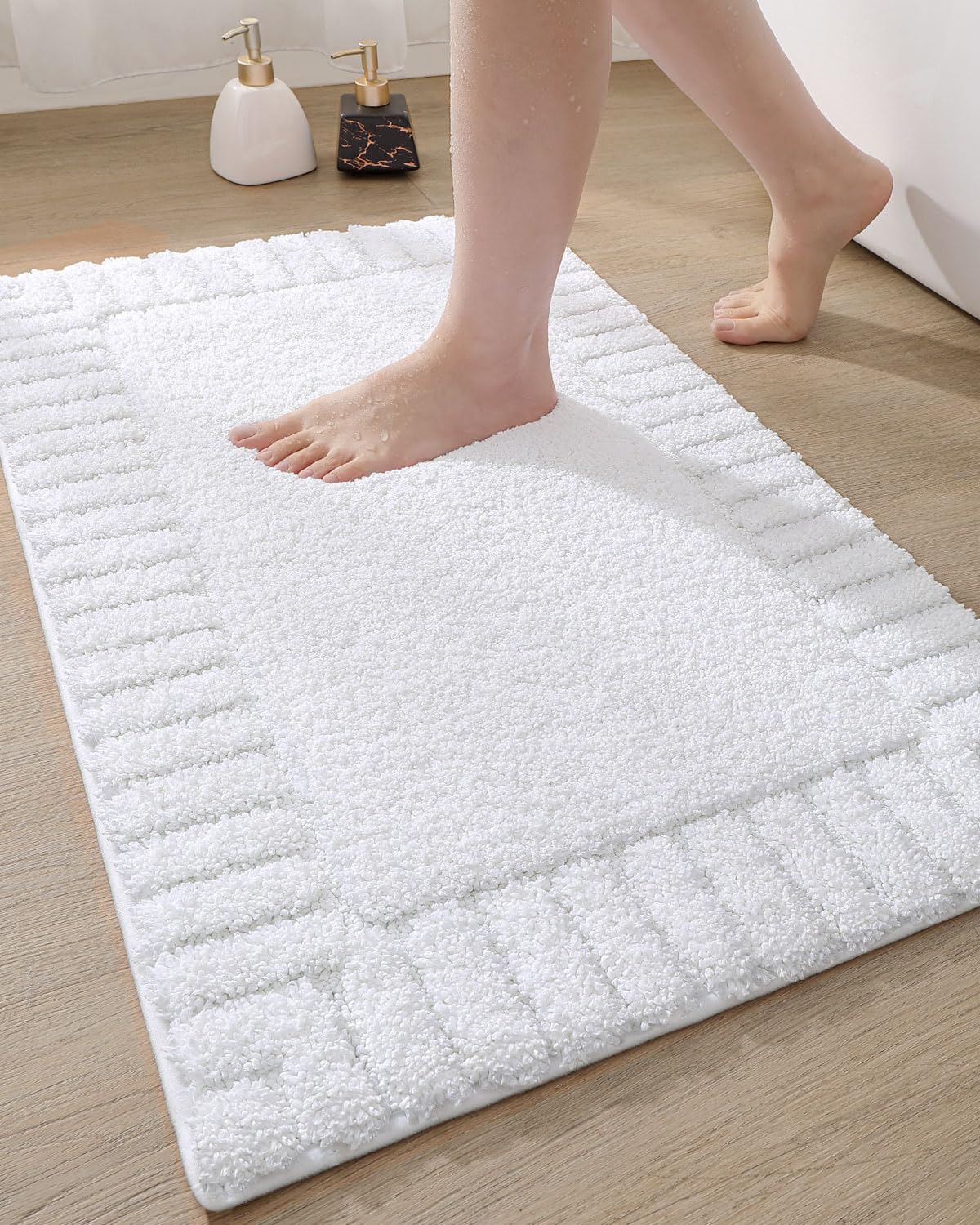 Dexi Bathroom Rugs 20''X32'', Non Slip Bath Mats For Bathroom Floor, Ultra Soft And Absorbent Bath Rug Shower Carpet, Machine Wa