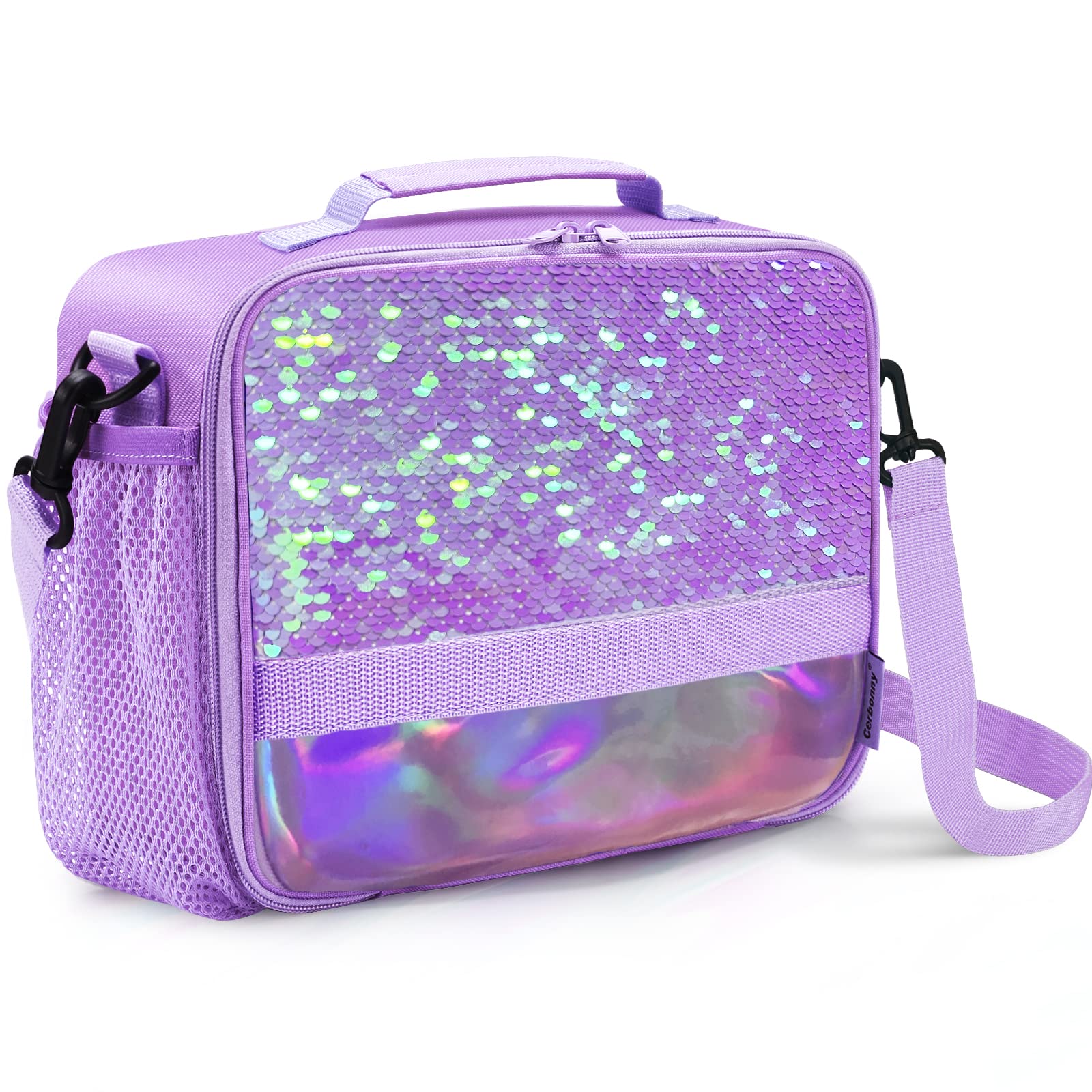 Kids Lunch Box Insulated Kids Lunch Bag,Lunch Box For Girls With Strap And Bottle Holder,Lunch Box For Kids, Toddler Lunch Box W