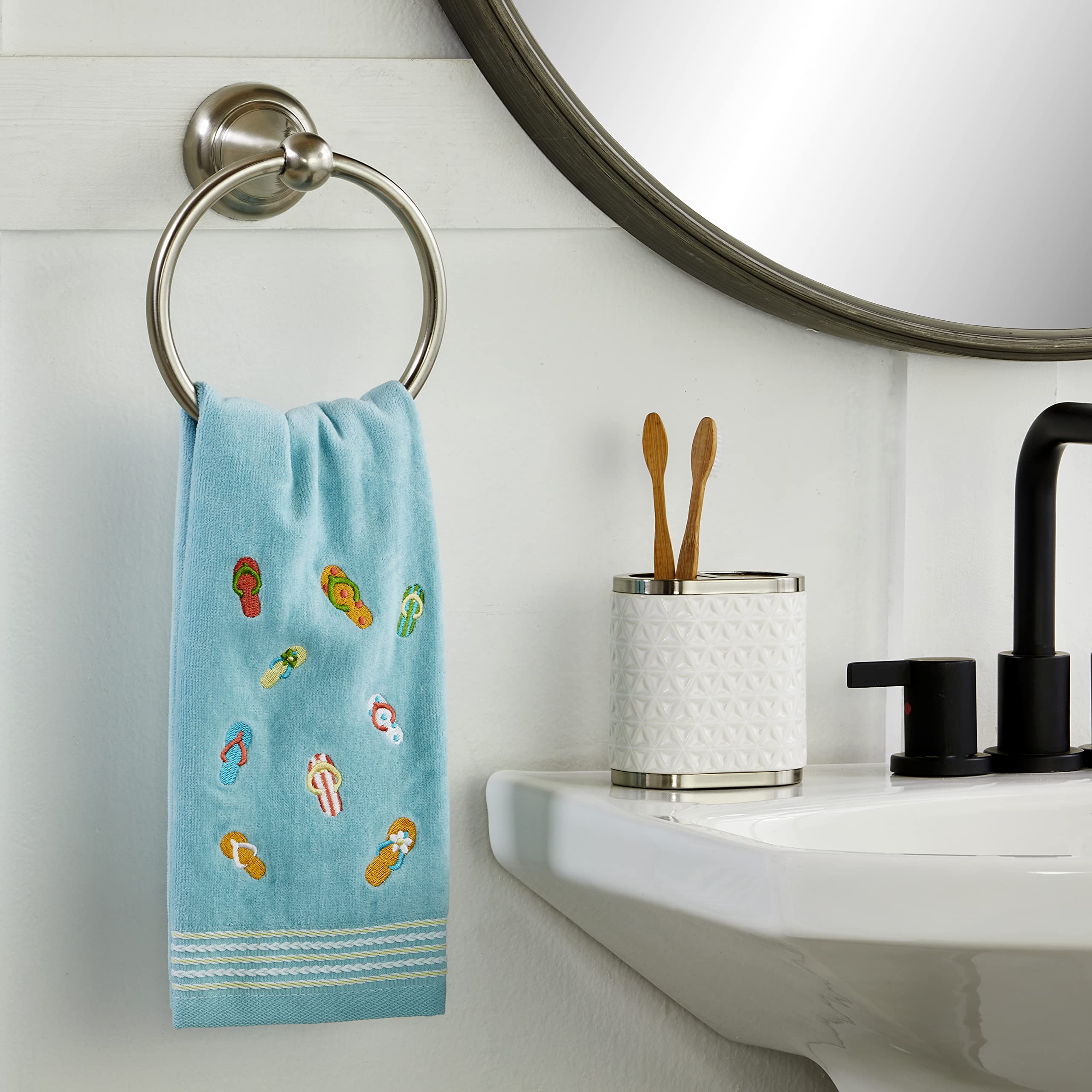 Skl Home Flips & Flops Hand Towel Set, Small, 2 Count