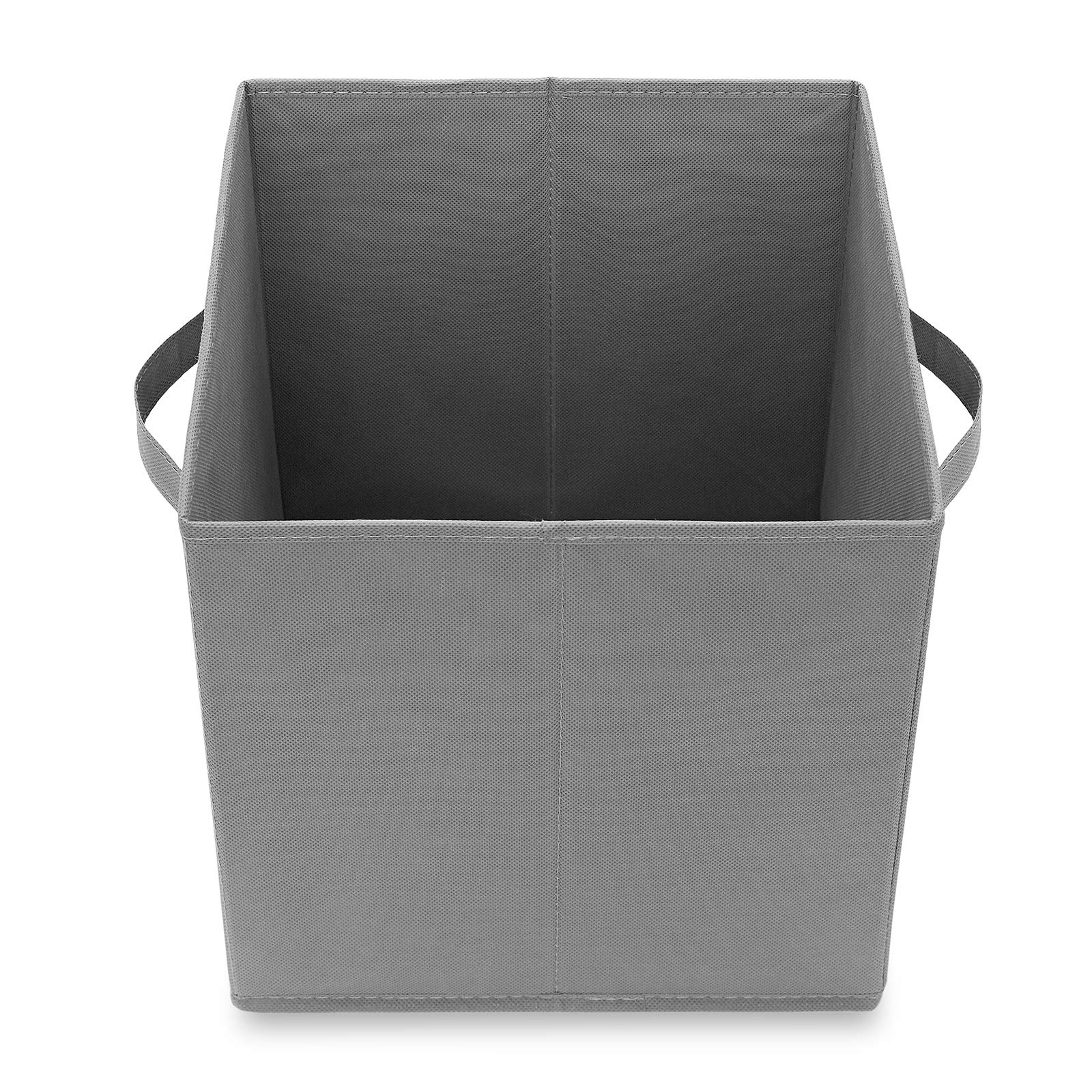 Casafield Set Of 6 Collapsible Fabric Cube Storage Bins, Gray - 11'' Foldable Cloth Baskets For Shelves, Cubby Organizers & More