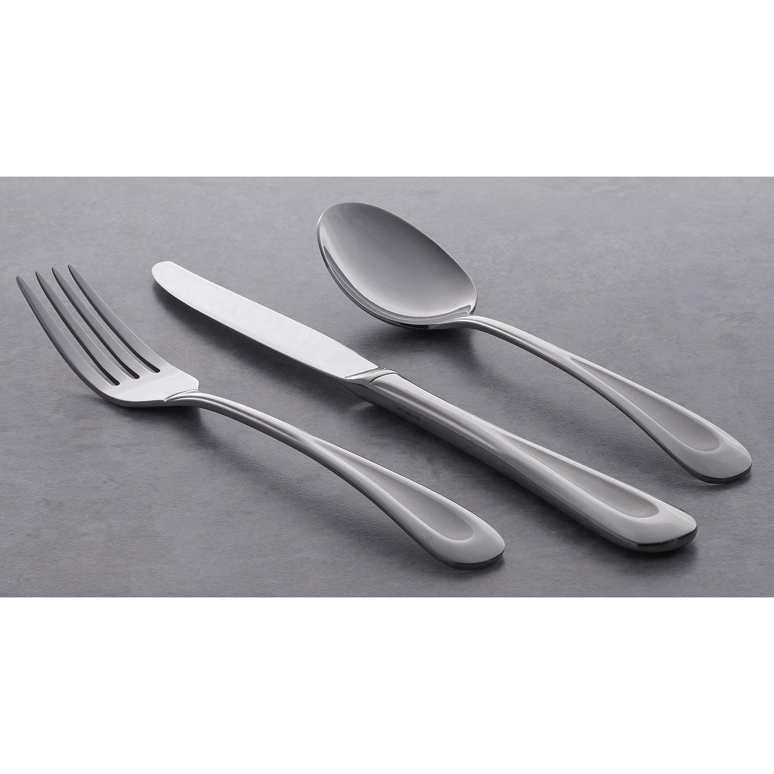 Oneida Satin Sand Dune Teaspoons Set of 4 - Stainless Steel Silverware