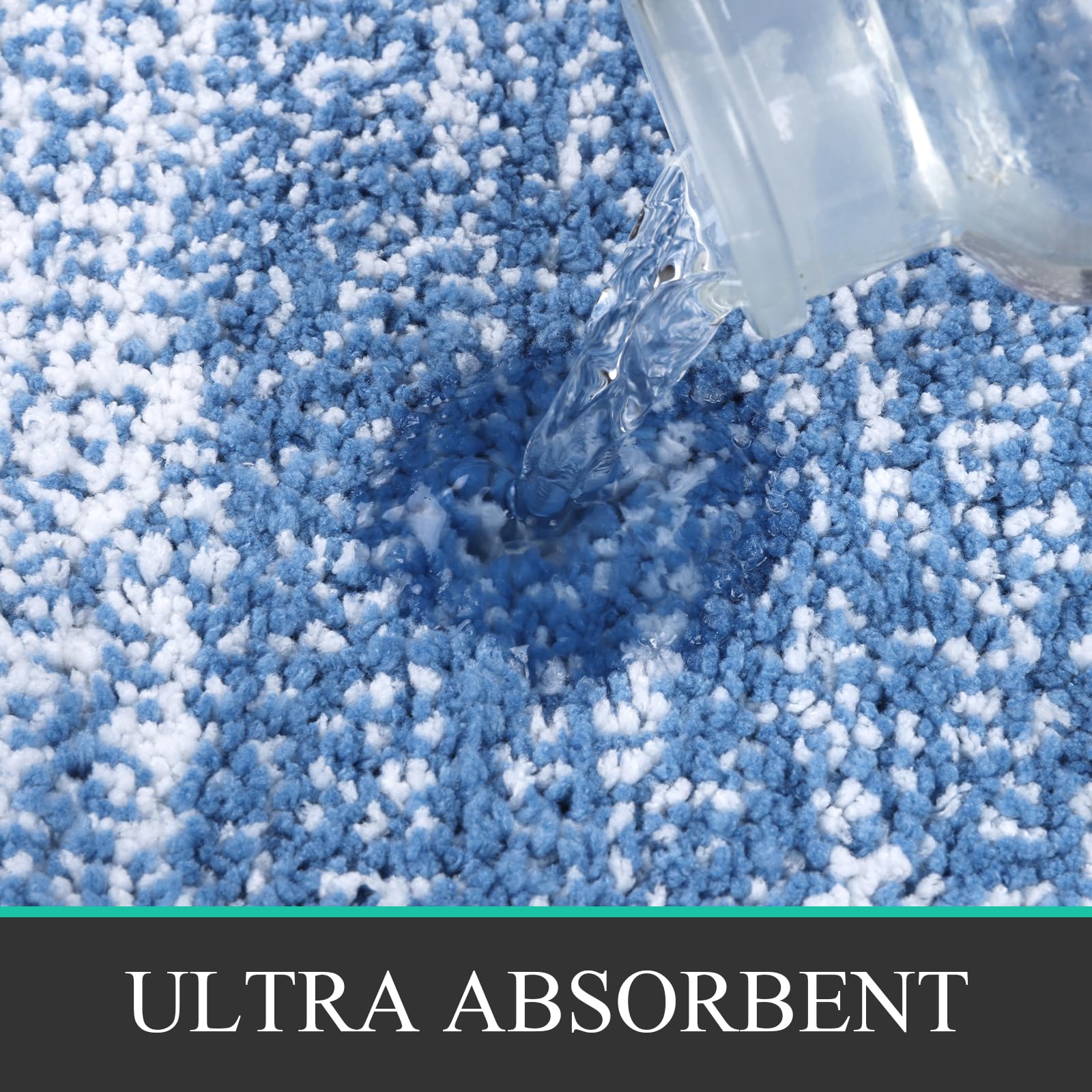 Bsmathom Bathroom Rugs Sets 4 Piece With Toilet Lid Cover, Non Slip Washable Bath Mats For Bathroom, Soft Absorbent Bathroom Mat