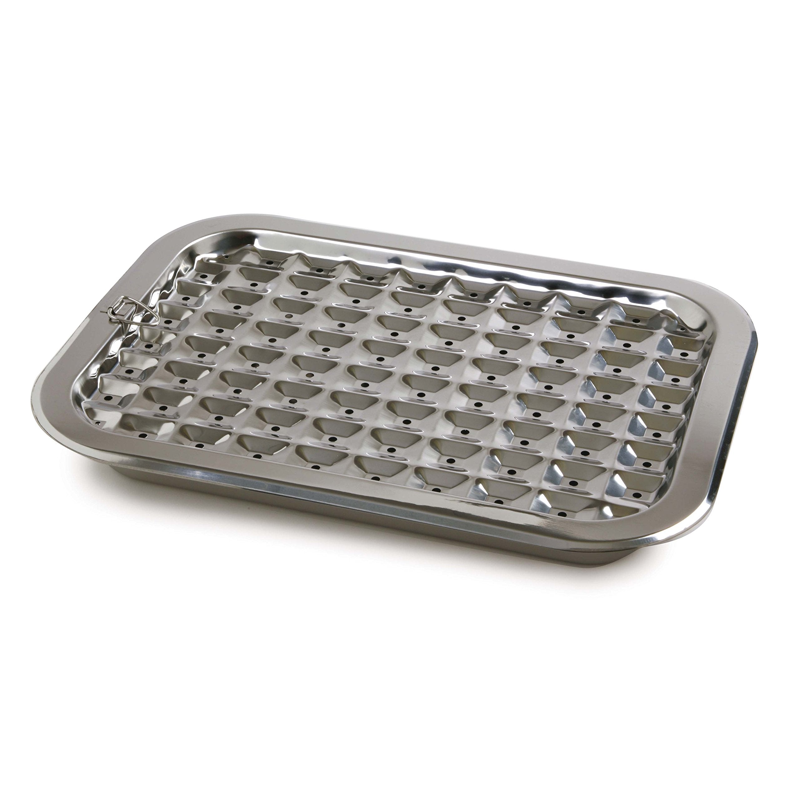 Norpro 274 Stainless Steel Broil/Roast Pan Set, 17 Inch, Silver