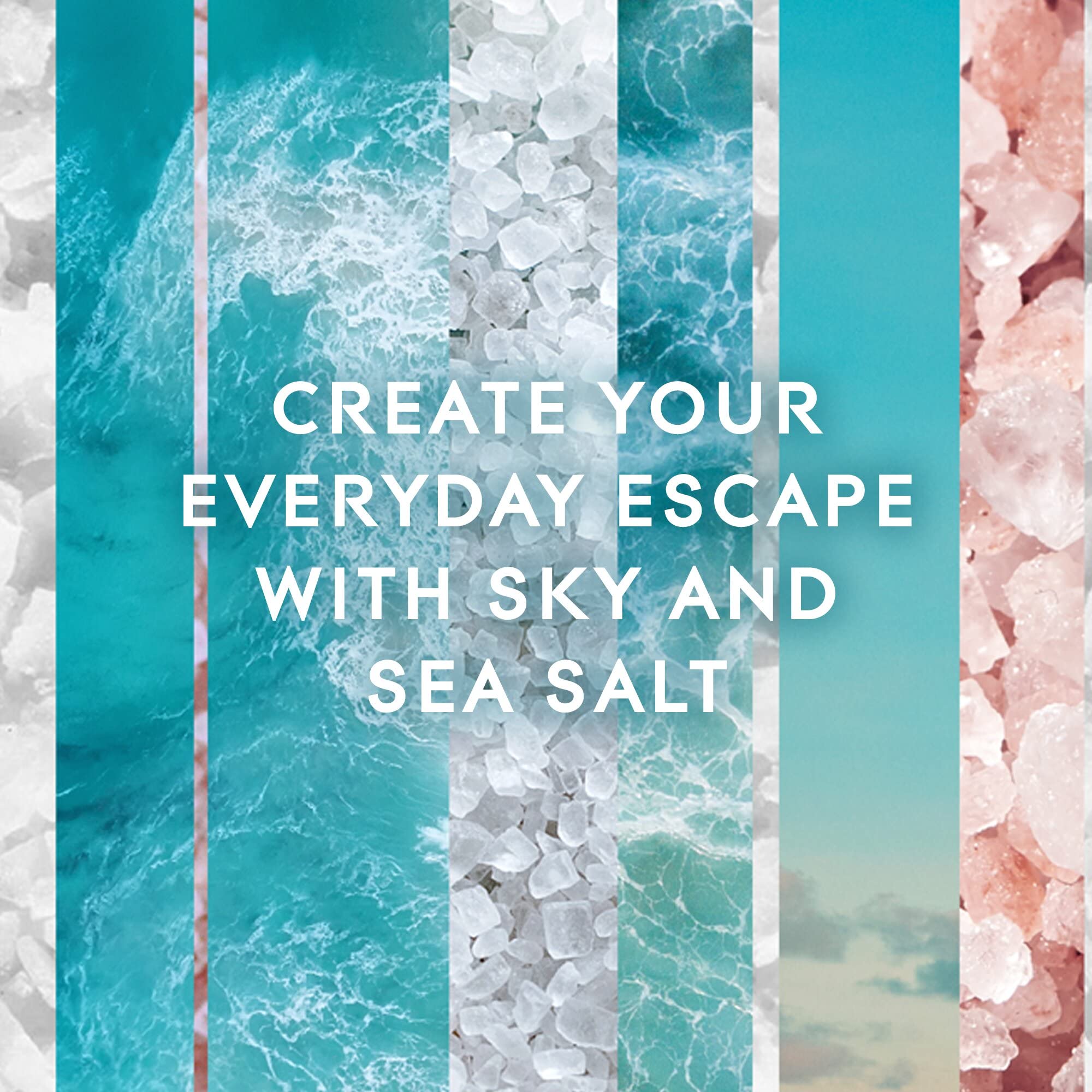 Glade Candle Jar, Air Freshener, Sky & Sea Salt, 3.4 oz, 2 Count