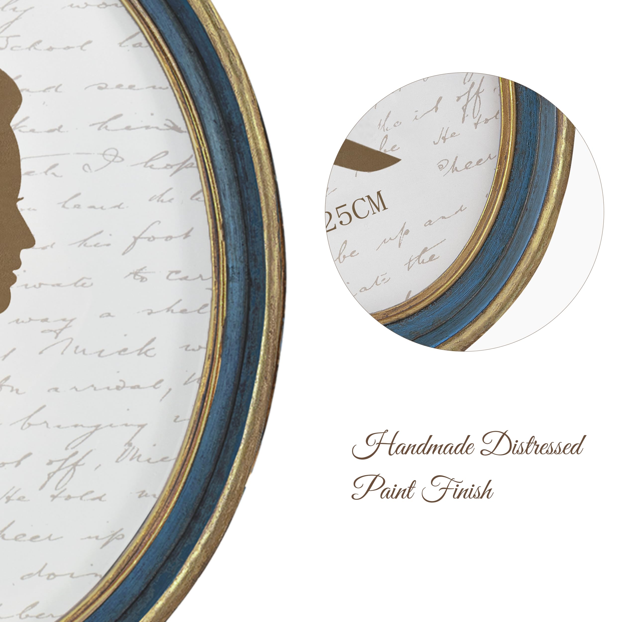 AELS 8x10 Inch Vintage Picture Frame, Elegant Antique Photo Frames with Glass Front, Photo Display, Tabletop Wall Hanging, Gift