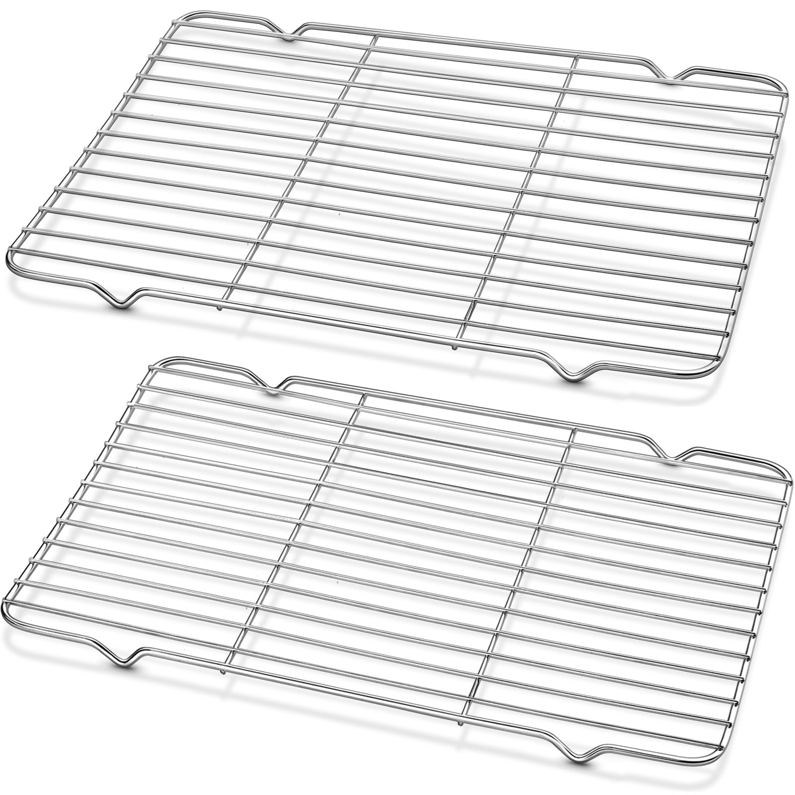 Decymis Cooling Rack and Baking Rack with Stainless Steel, 2 - Pack 10 x 15 Inches Heavy Duty Cooling Racks for Cooking and Baki
