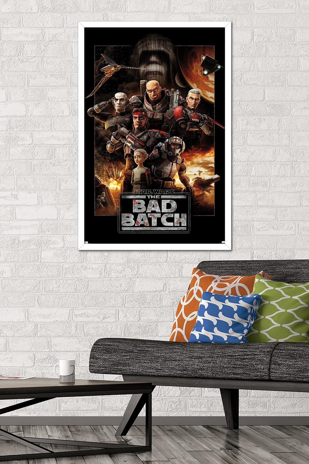Trends International Star Wars: The Bad Batch-One Sheet Wall Poster, 22.375'' X 34'', White Framed Version