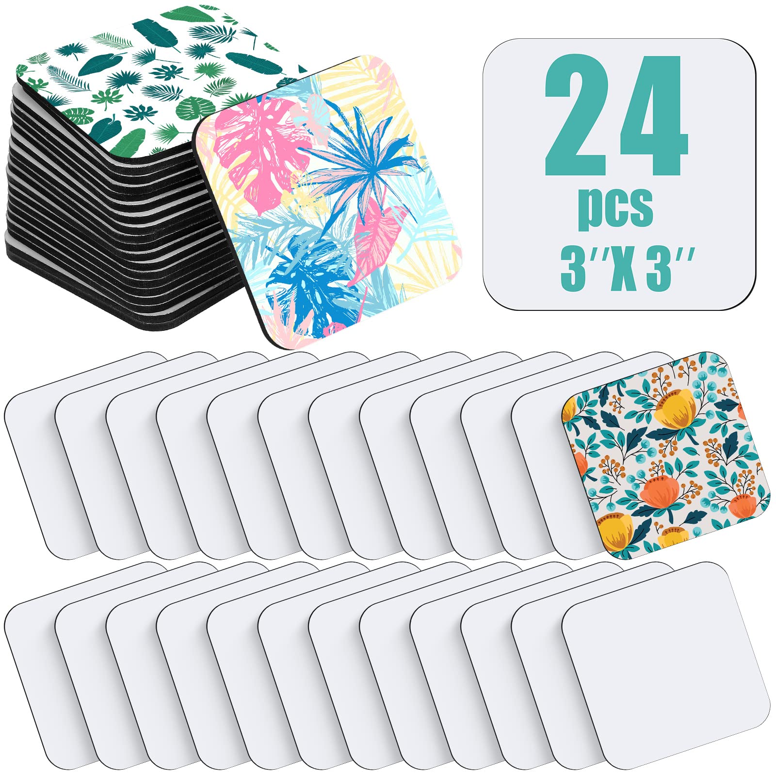 3 X 3 Inch Sublimation Blank Refrigerator Magnets Sublimation Square Fridge Magnets Sublimation Magnet Blanks Mdf Sublimation Bl