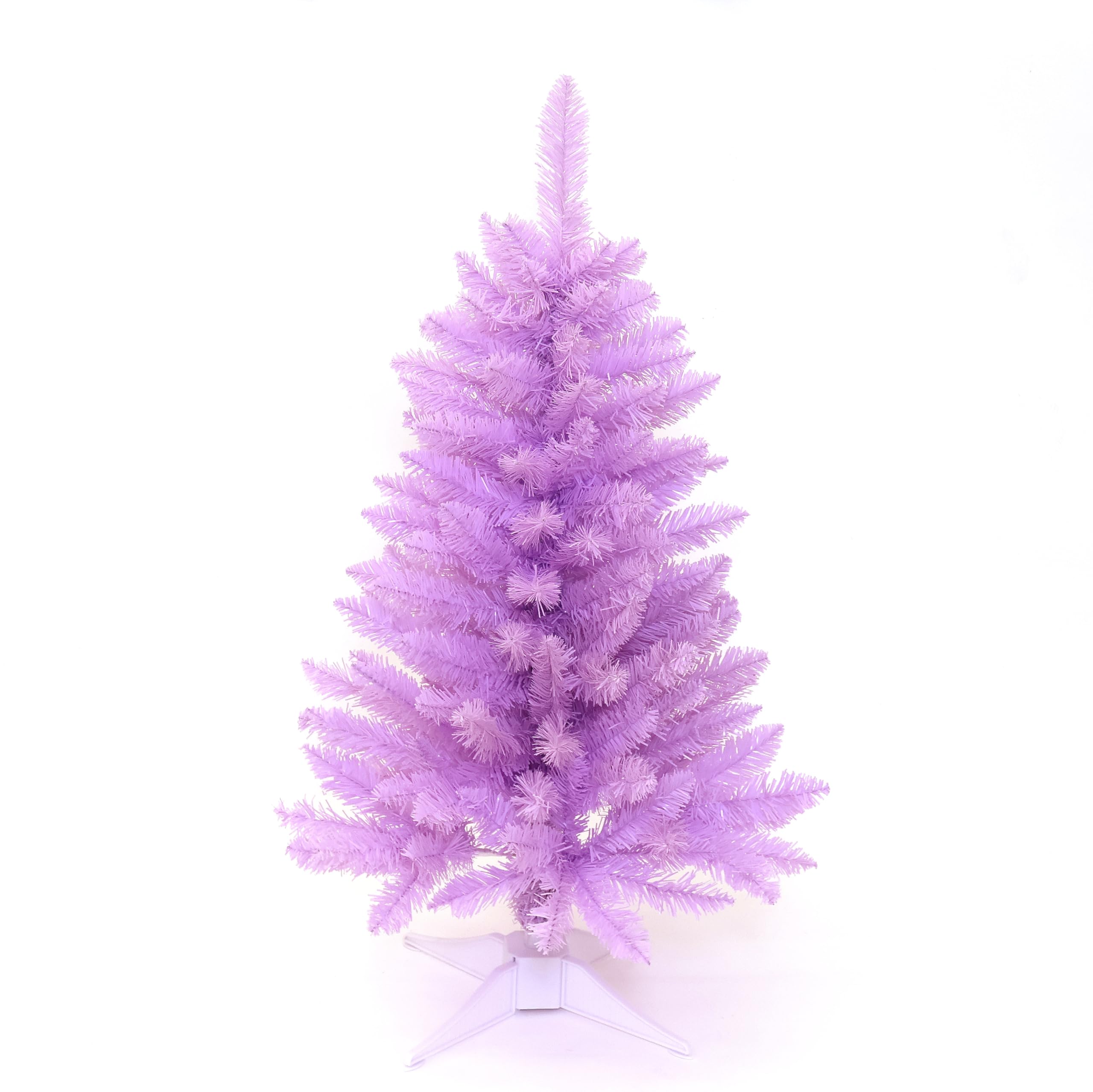 Small Christmas Tree 4FT Artificial Desktop Xmas Tree for Holiday Decor 161 Branch Tips,Purple